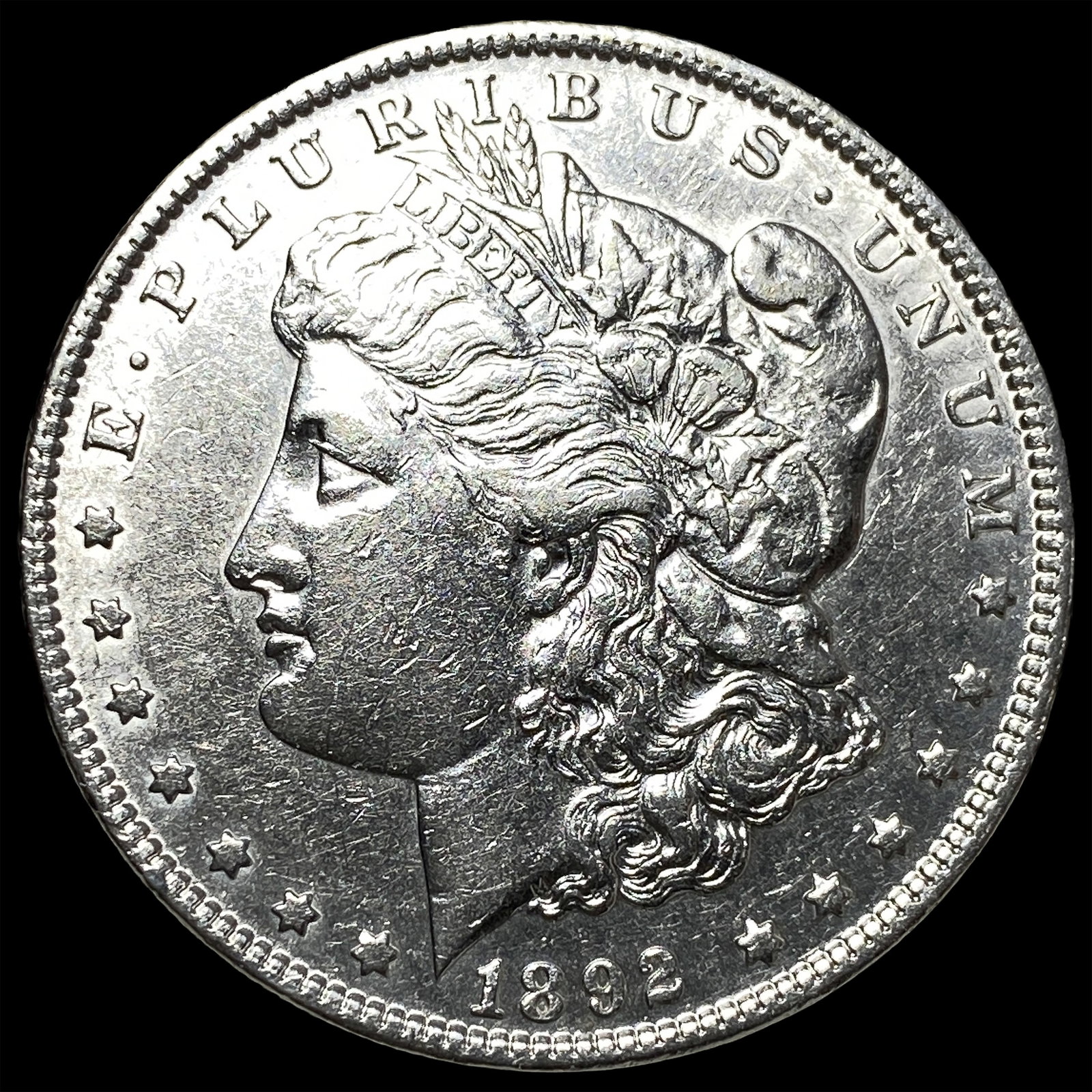 1892-S Morgan Silver Dollar CHOICE AU: 1892-S Morgan Silver Dollar CHOICE AU