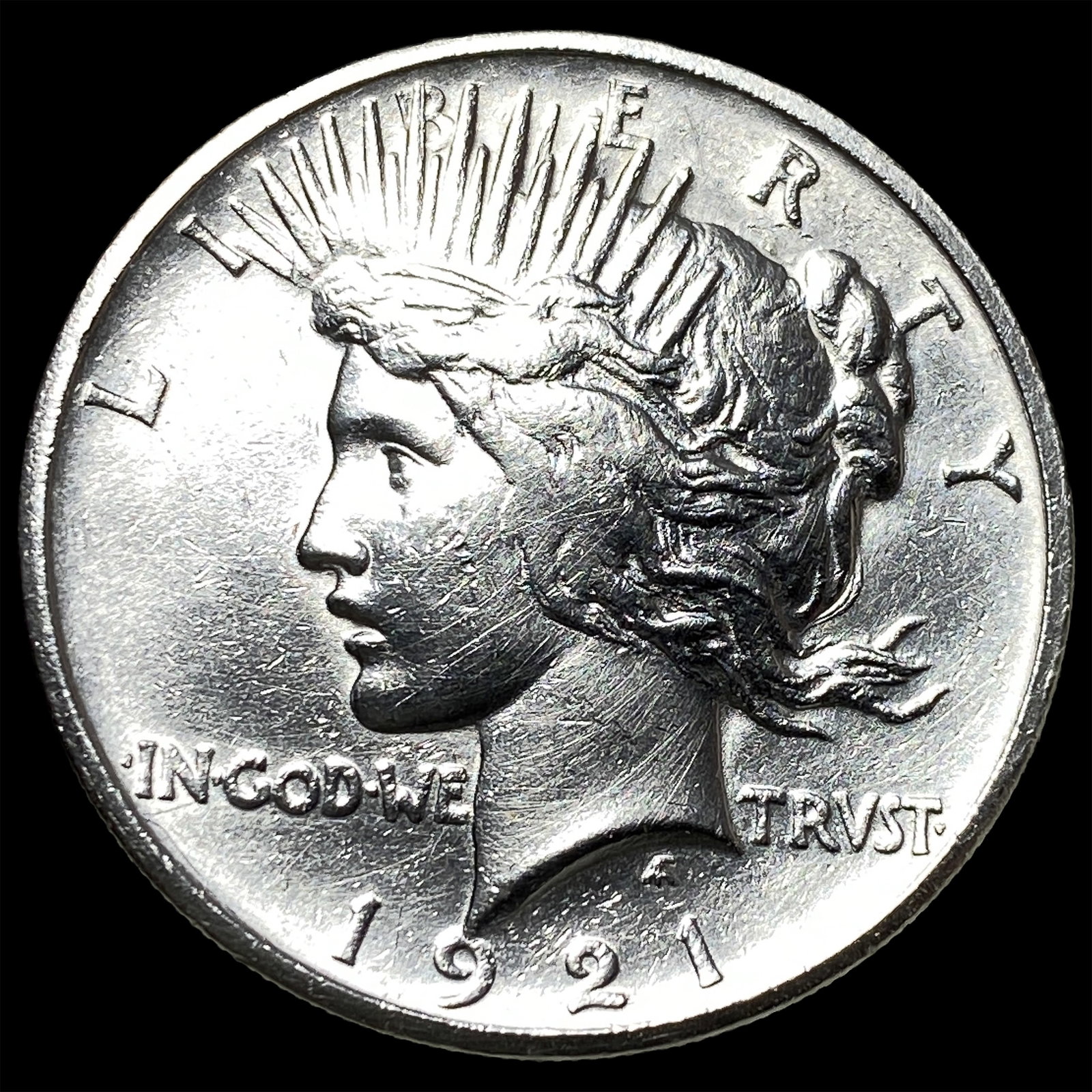 1921 Silver Peace Dollar CHOICE AU: 1921 Silver Peace Dollar CHOICE AU