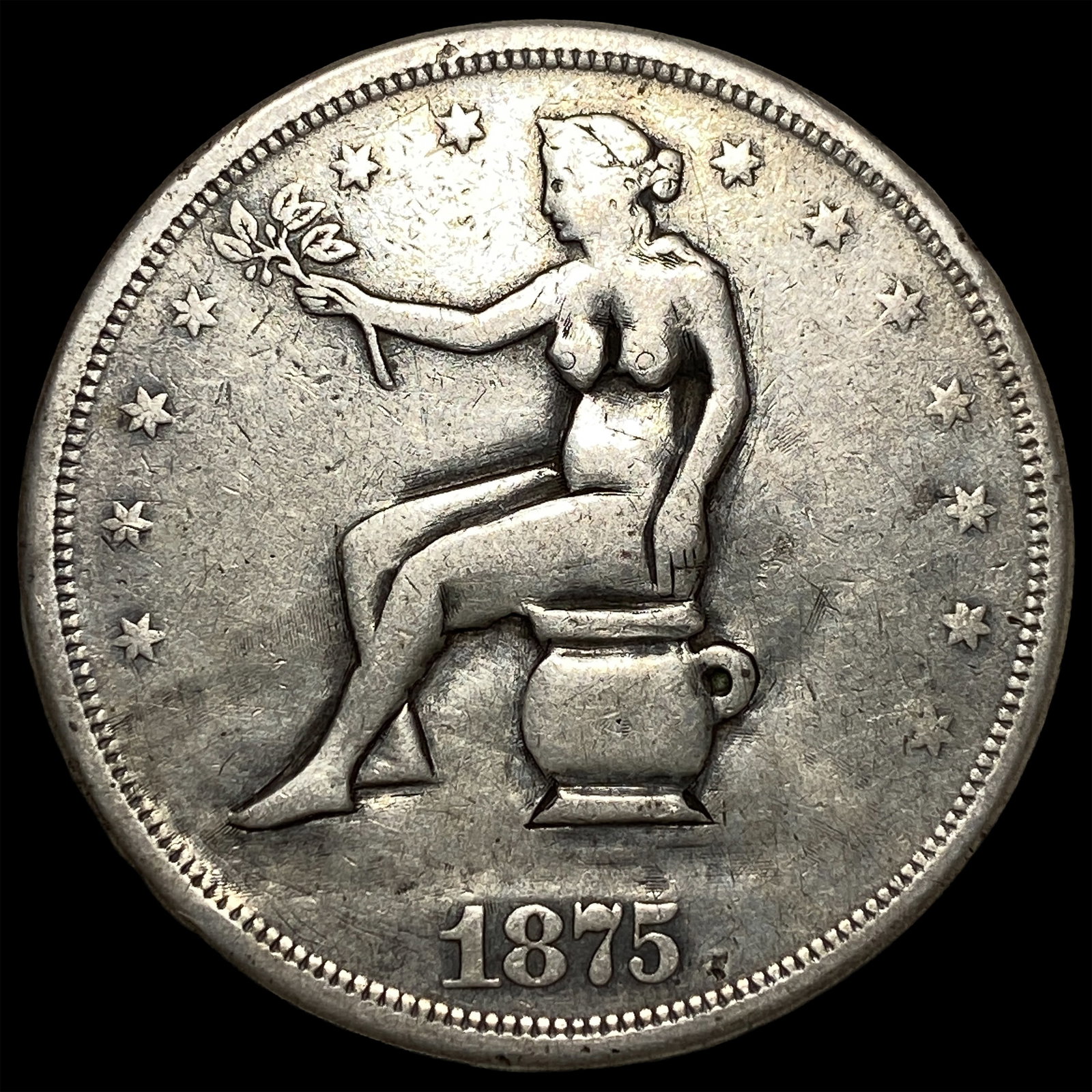 1875-S Silver Trade Dollar HIGH GRADE