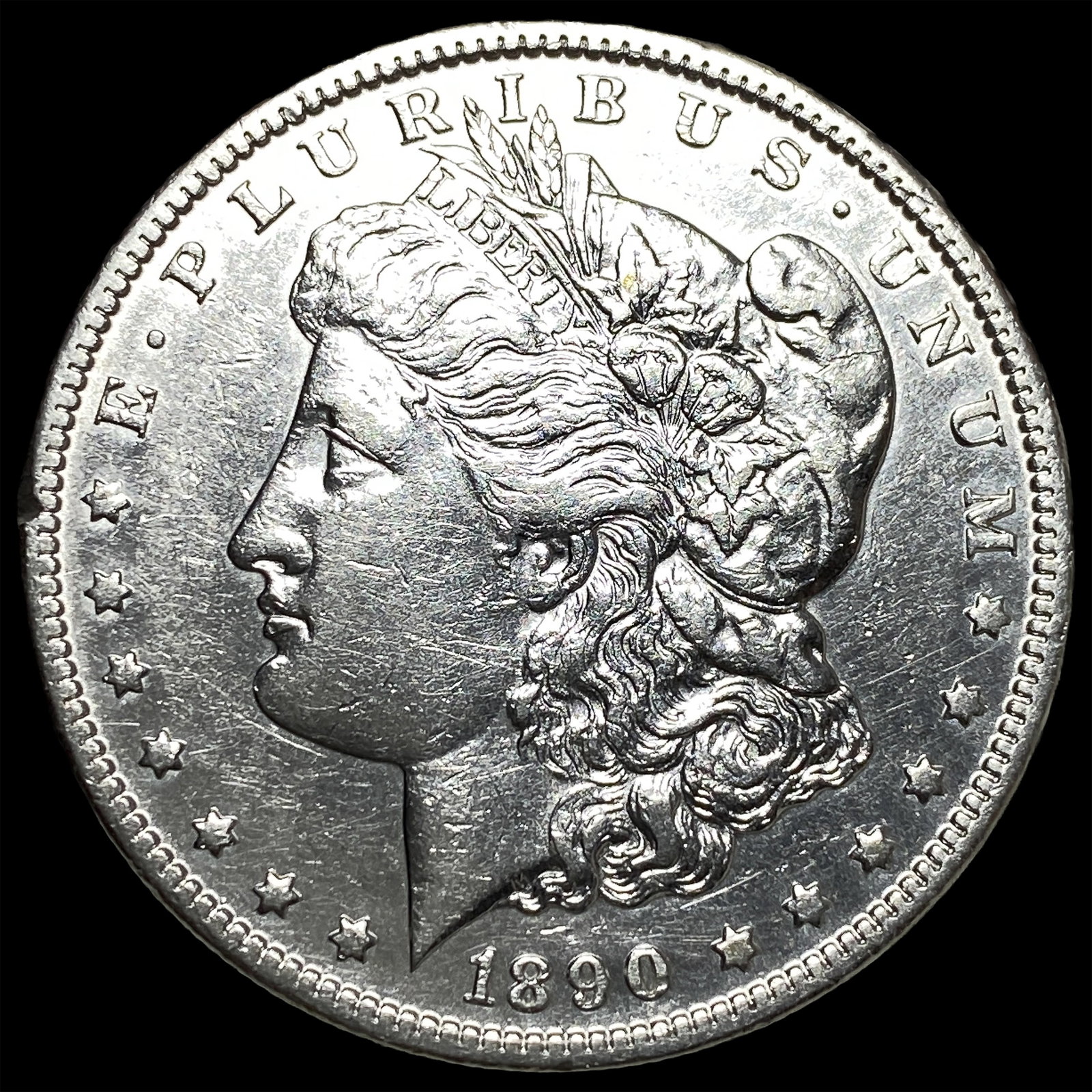 1890-CC Silver Morgan Dollar LIGHTLY CIRCULATED: 1890-CC Silver Morgan Dollar LIGHTLY CIRCULATED