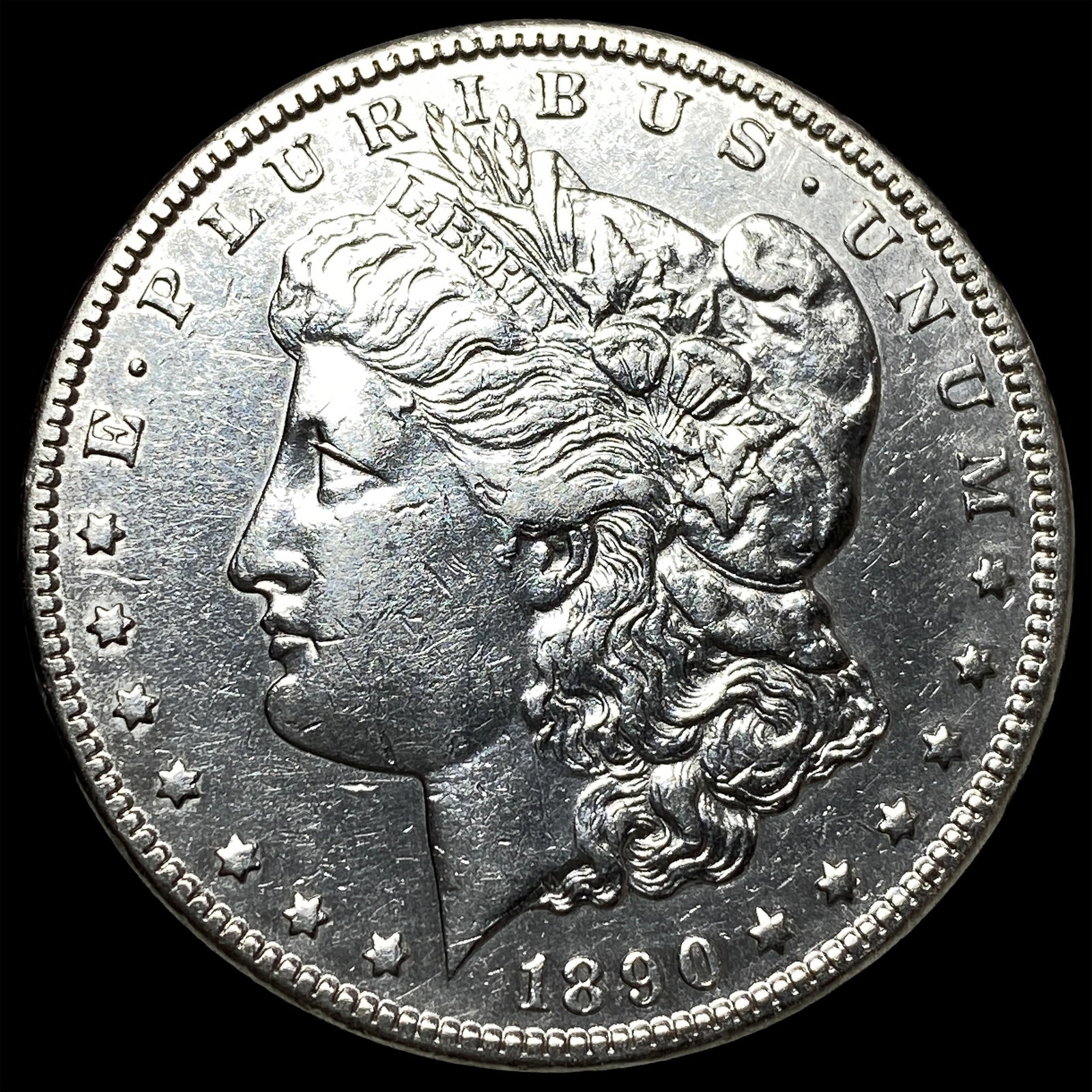 1890-CC Silver Morgan Dollar CHOICE AU: 1890-CC Silver Morgan Dollar CHOICE AU