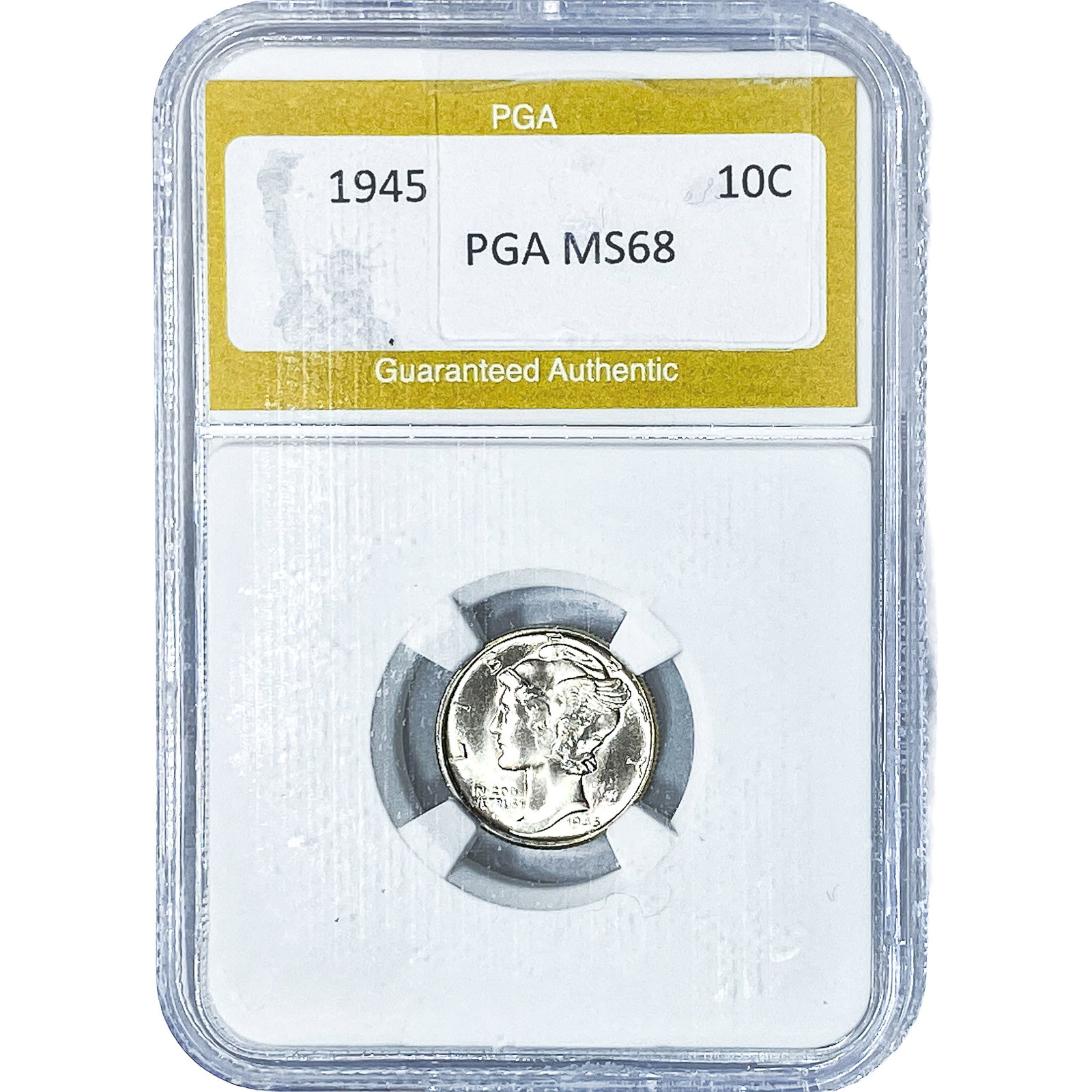 1945 Mercury Silver Dime PGA MS68: 1945 Mercury Silver Dime PGA MS68