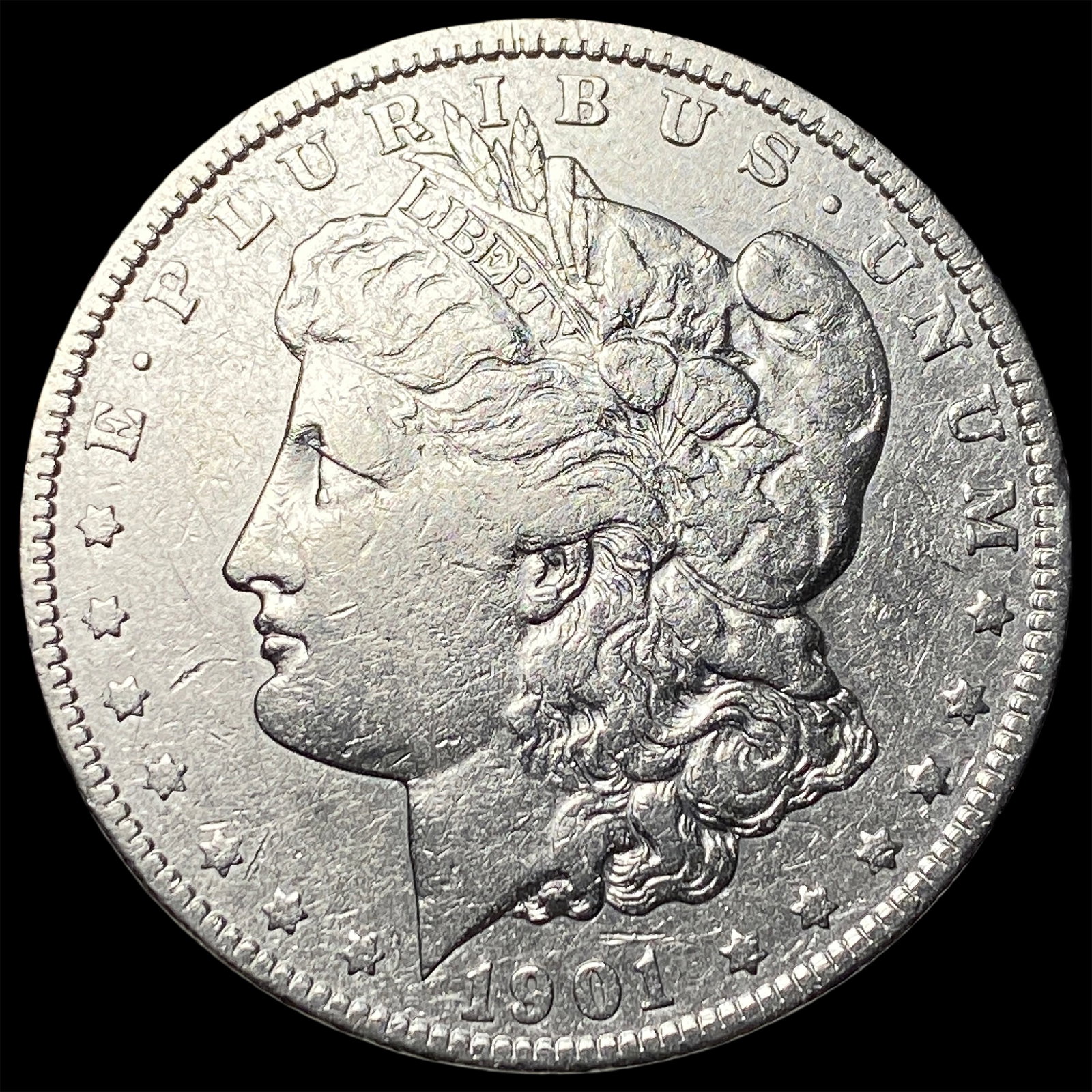 1901 Morgan Silver Dollar NEARLY UNCIRCULATED: 1901 Morgan Silver Dollar NEARLY UNCIRCULATED