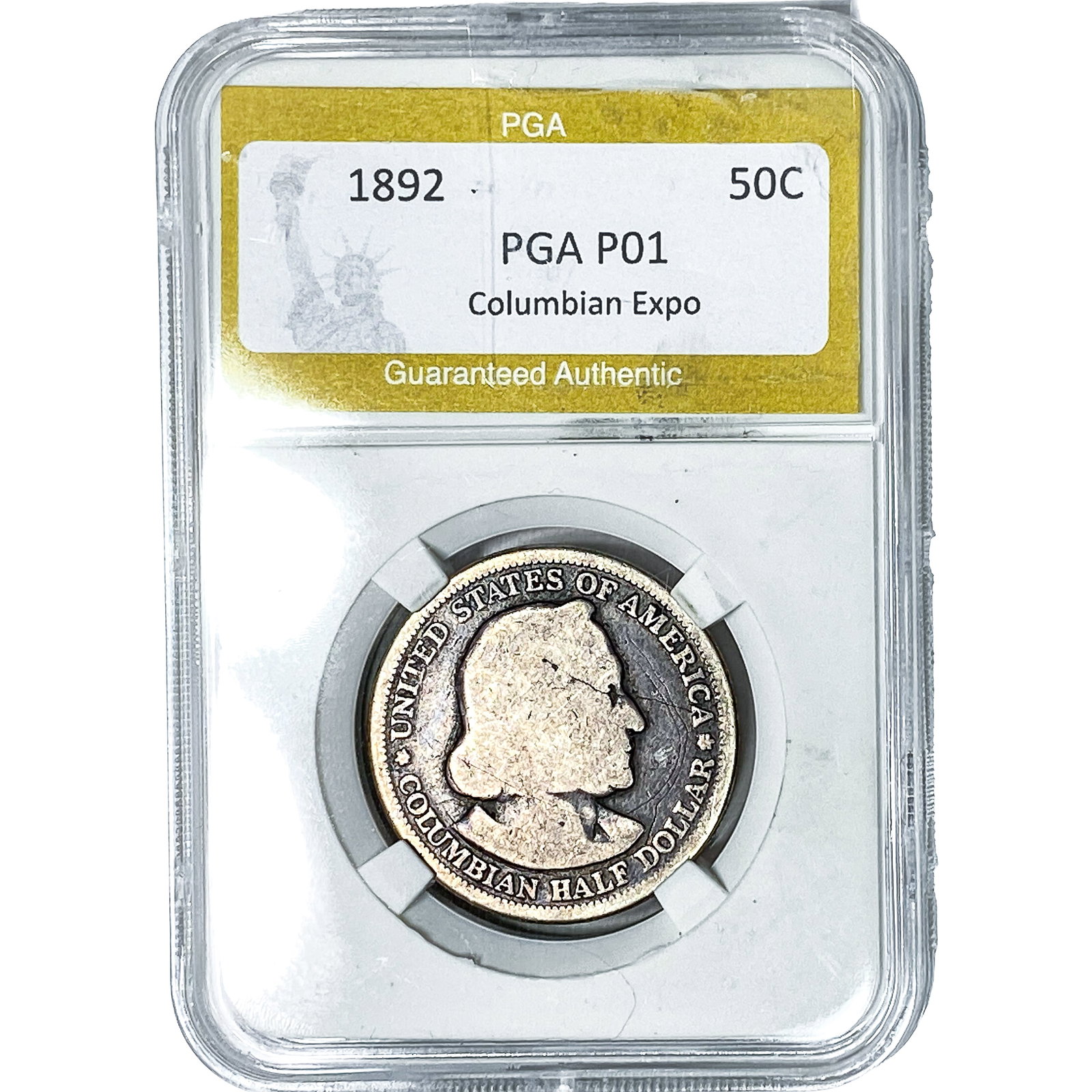 1892 Columbian Expo Half Dollar PGA P01: 1892 Columbian Expo Half Dollar PGA P01