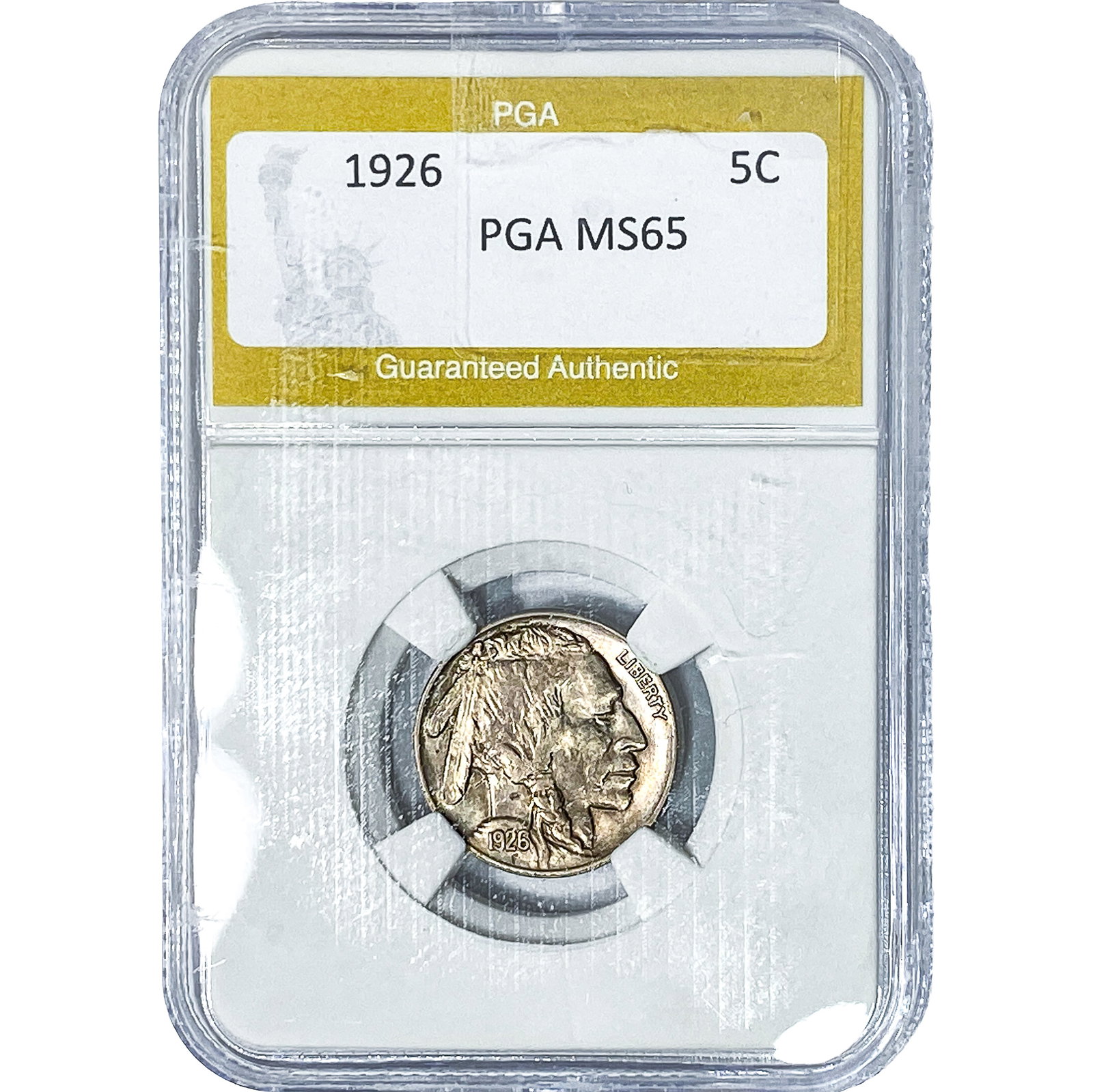 1926 Buffalo Nickel PGA MS65: 1926 Buffalo Nickel PGA MS65
