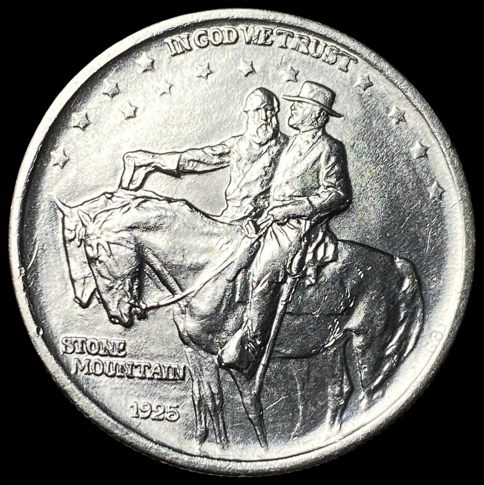 1925 Stone Mountain Silver Half Dollar GEM BU: 1925 Stone Mountain Silver Half Dollar GEM BU