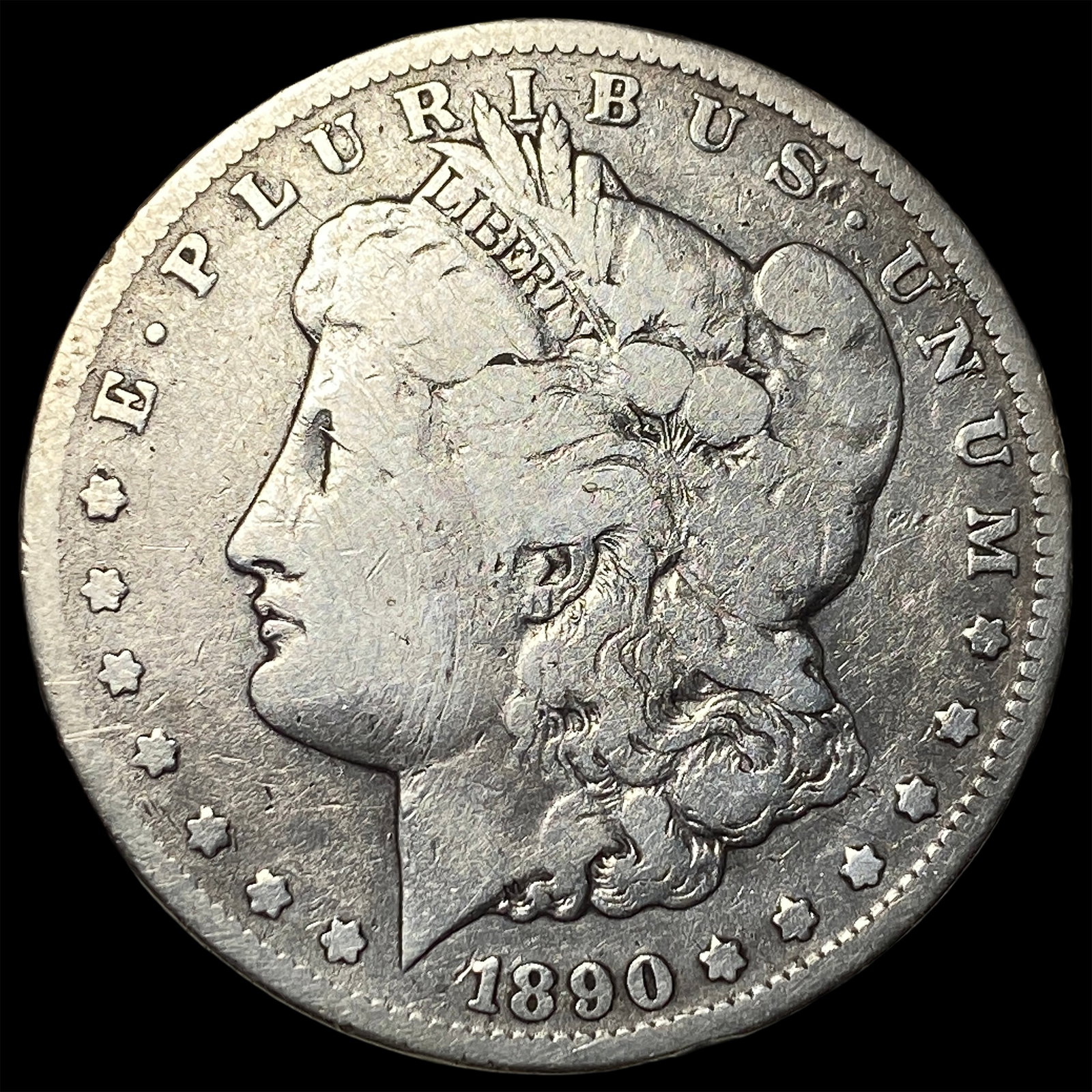 1890-CC Silver Morgan Dollar NICELY CIRCULATED: 1890-CC Silver Morgan Dollar NICELY CIRCULATED