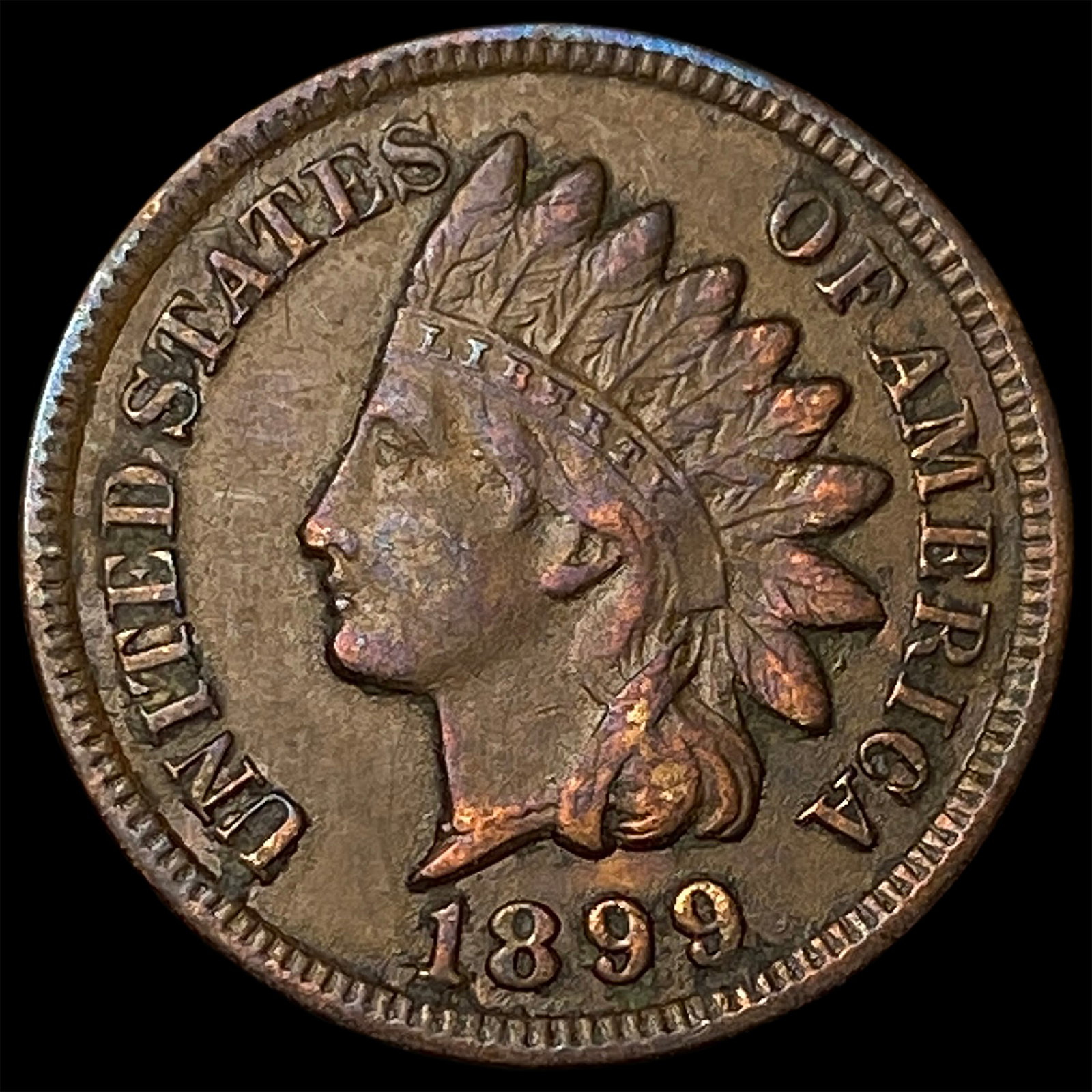 1899 Indian Head Cent CHOICE AU: 1899 Indian Head Cent CHOICE AU