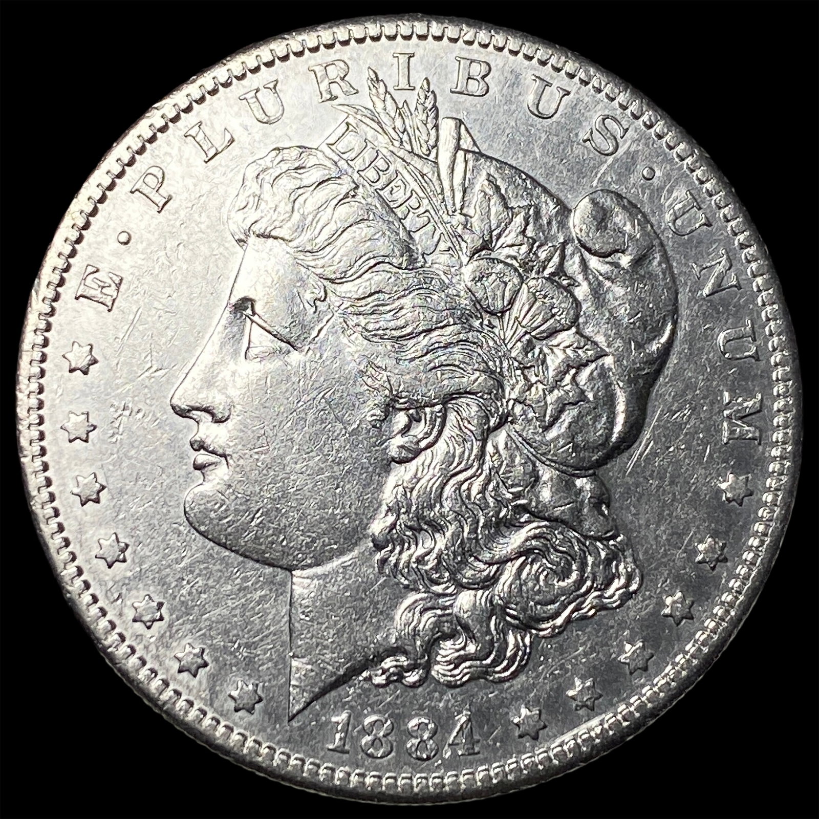 1884 Morgan Silver Dollar CHOICE AU (1 of 2)