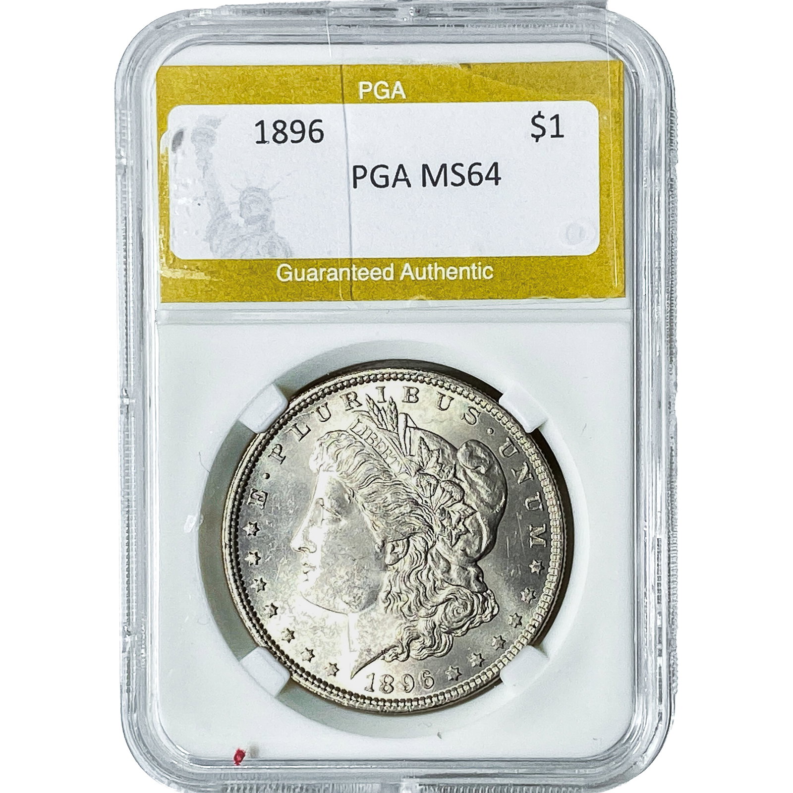 1896 Morgan Silver Dollar PGA MS64: 1896 Morgan Silver Dollar PGA MS64