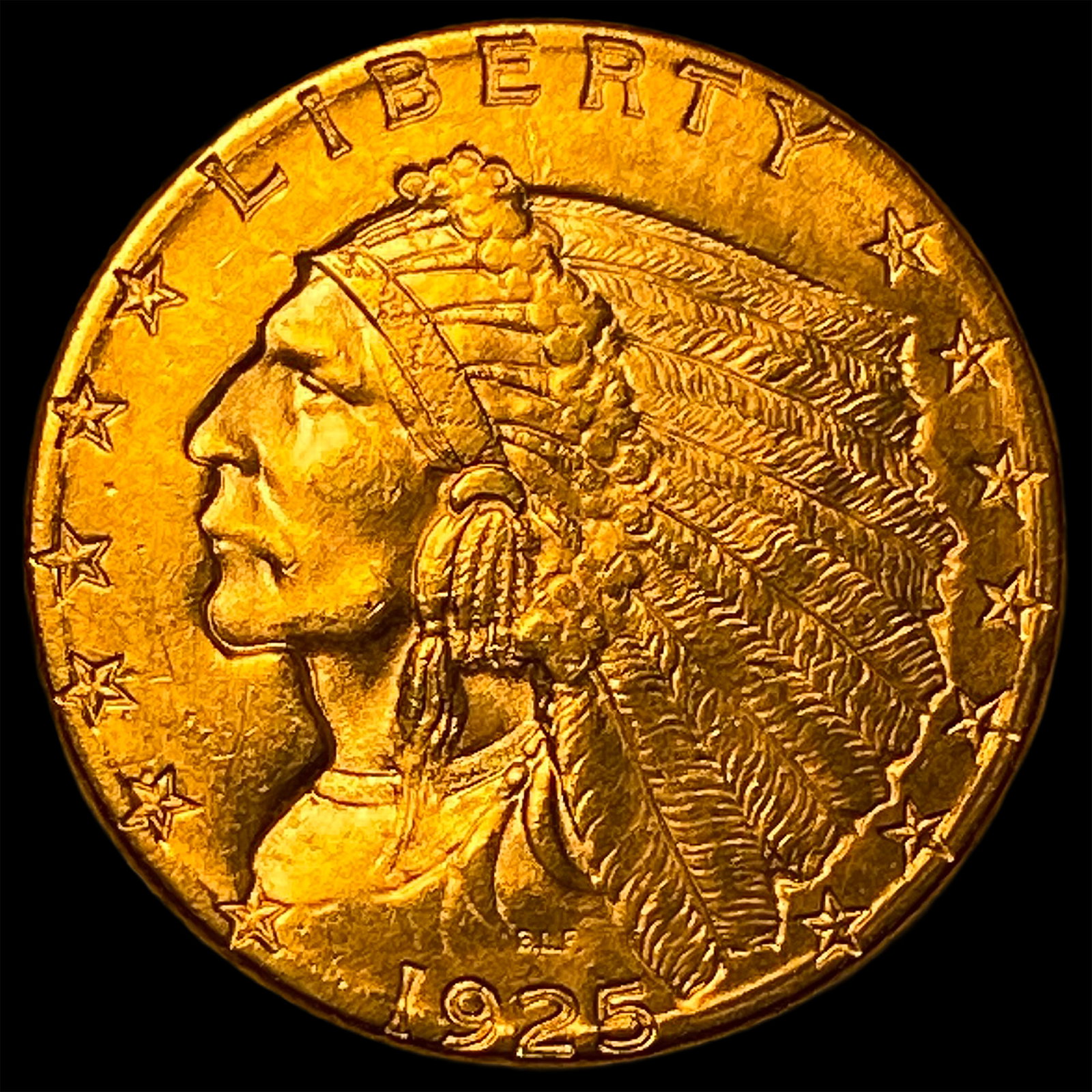 1925 Indian Head Gold $2.50 Quarter Eagle UNCIRCULATED: 1925 Indian Head Gold $2.50 Quarter Eagle UNCIRCULATED