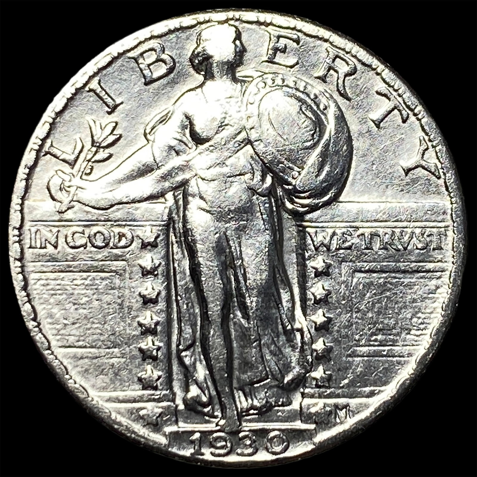 1930 Standing Liberty Silver Quarter CHOICE AU: 1930 Standing Liberty Silver Quarter CHOICE AU