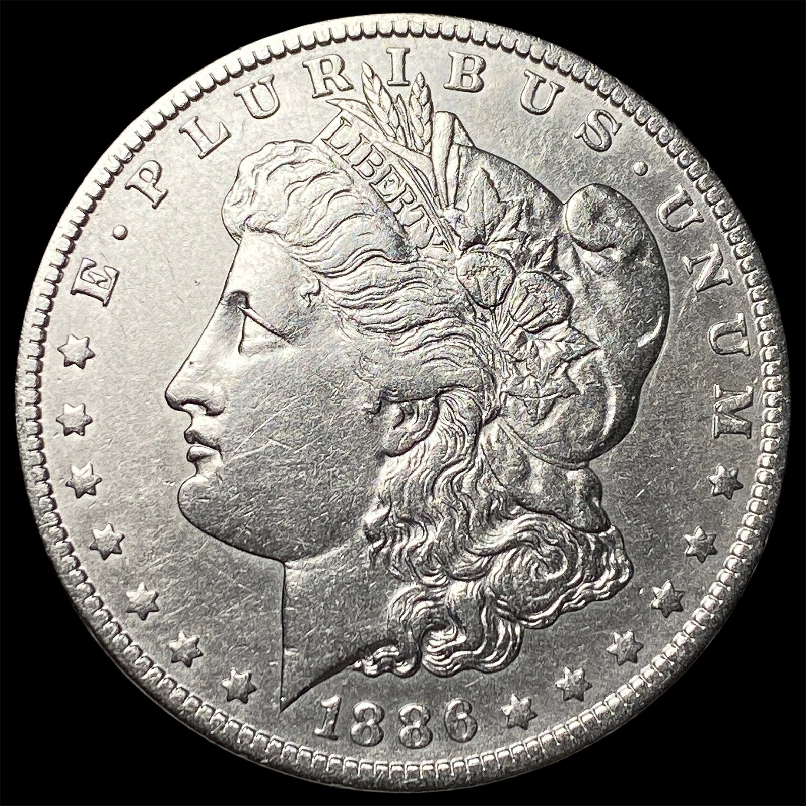 1886-S Silver Morgan Dollar CLOSELY UNCIRCULATED: 1886-S Silver Morgan Dollar CLOSELY UNCIRCULATED