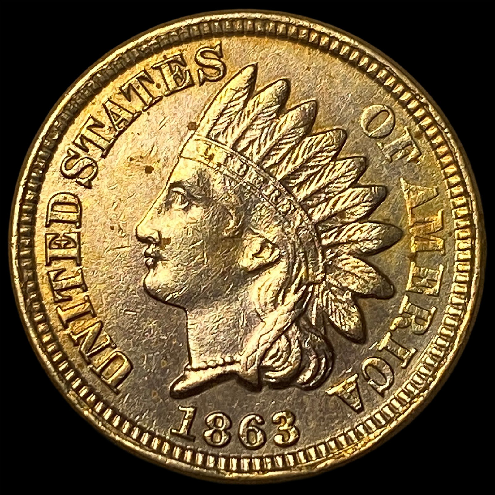 1863 Indian Head Cent CHOICE BU: 1863 Indian Head Cent CHOICE BU