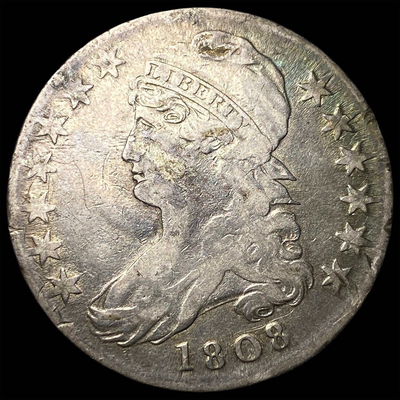 1808 Capped Bust Half Dollar LIGHTLY CIRCULATED (1 of 2)