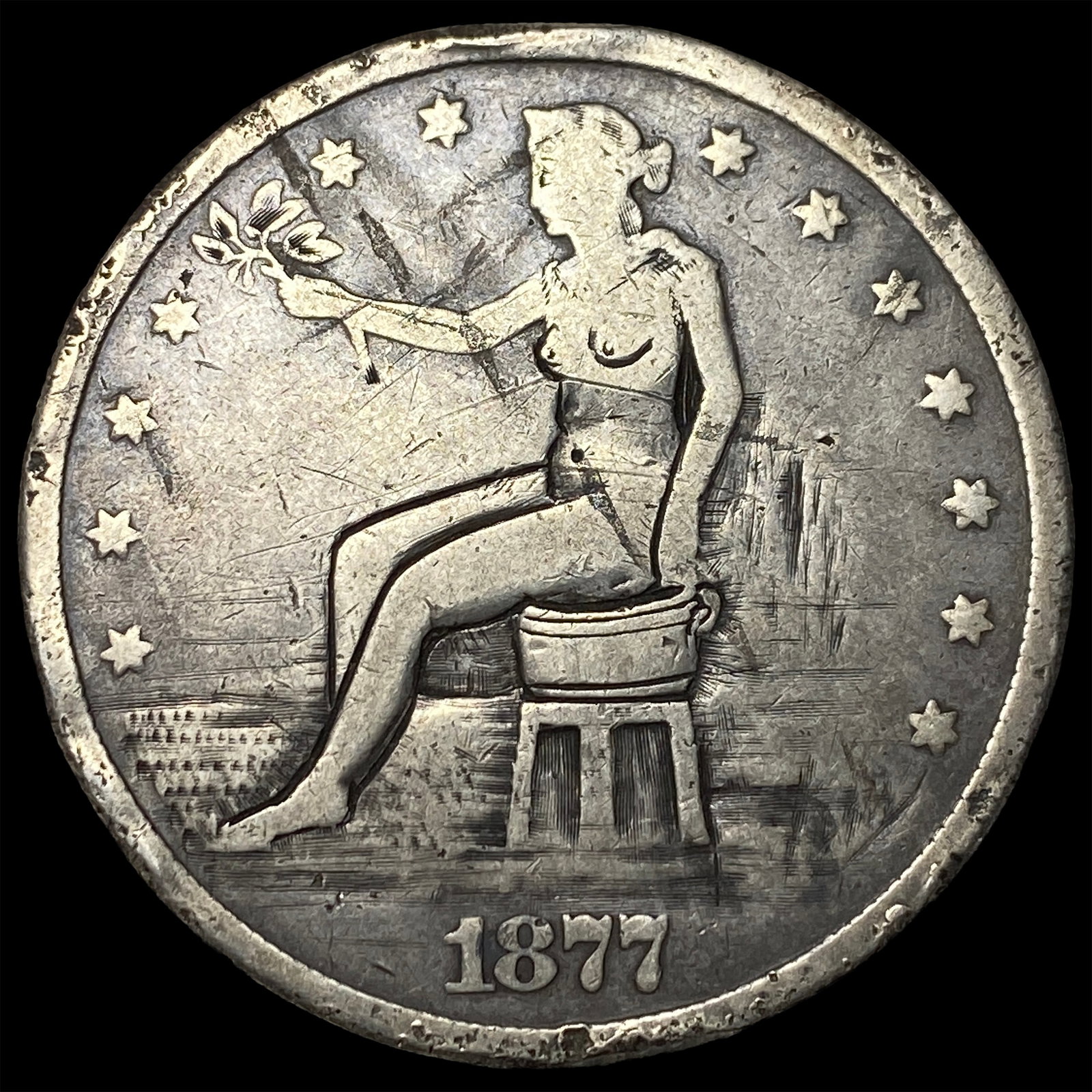 1877 Silver Trade Dollar HIGH GRADE (1 of 2)