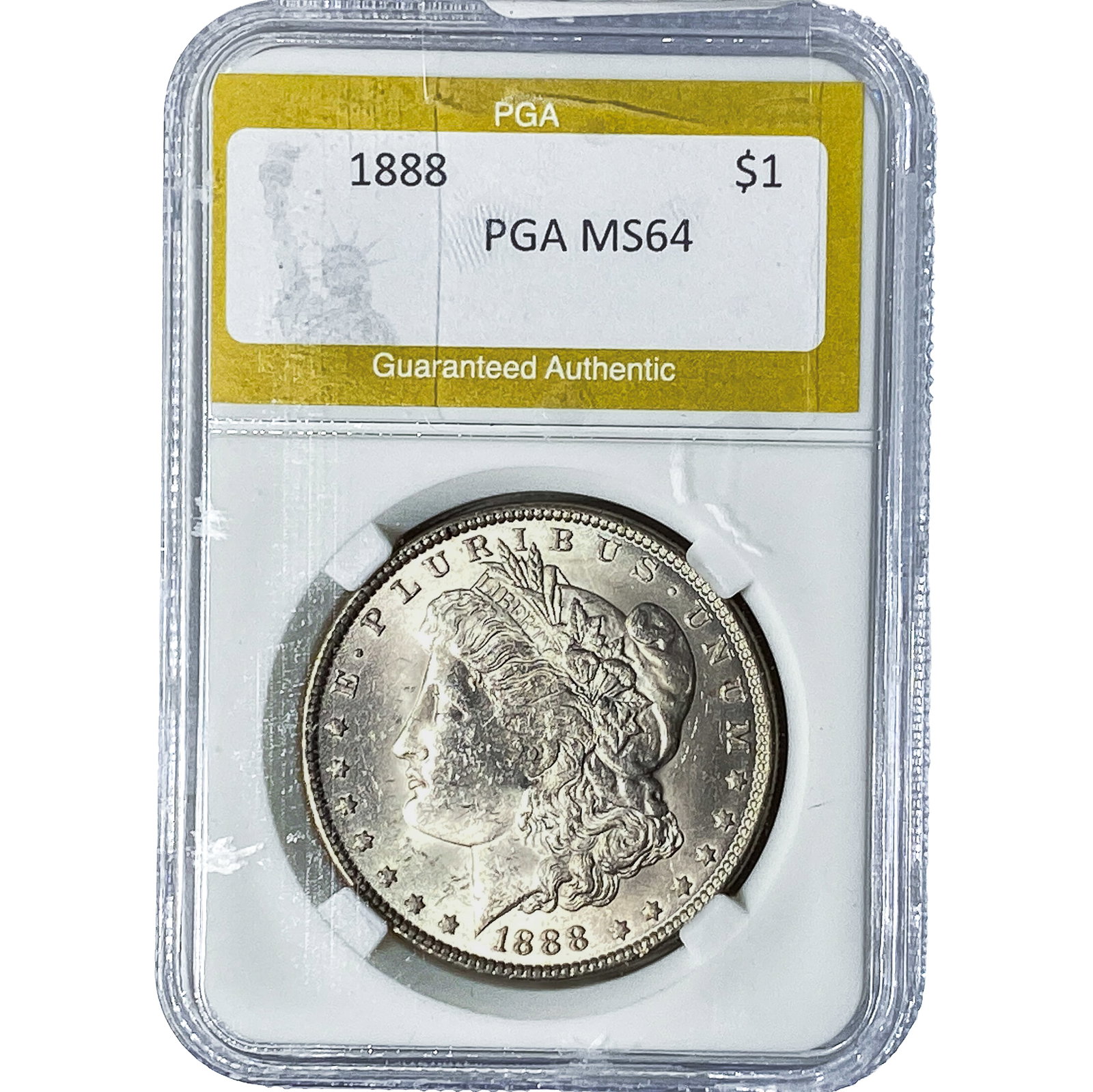 1888 Morgan Silver Dollar PGA MS64: 1888 Morgan Silver Dollar PGA MS64