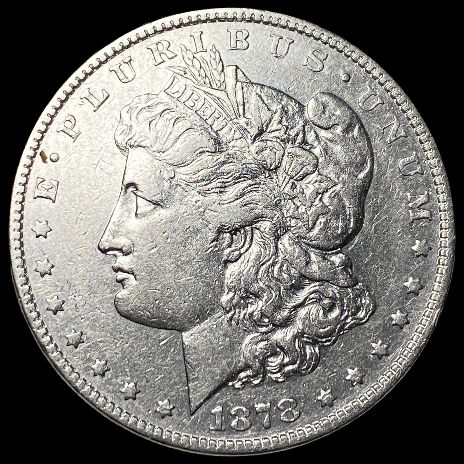 1878-S Silver Morgan Dollar CLOSELY UNCIRCULATED: 1878-S Silver Morgan Dollar CLOSELY UNCIRCULATED