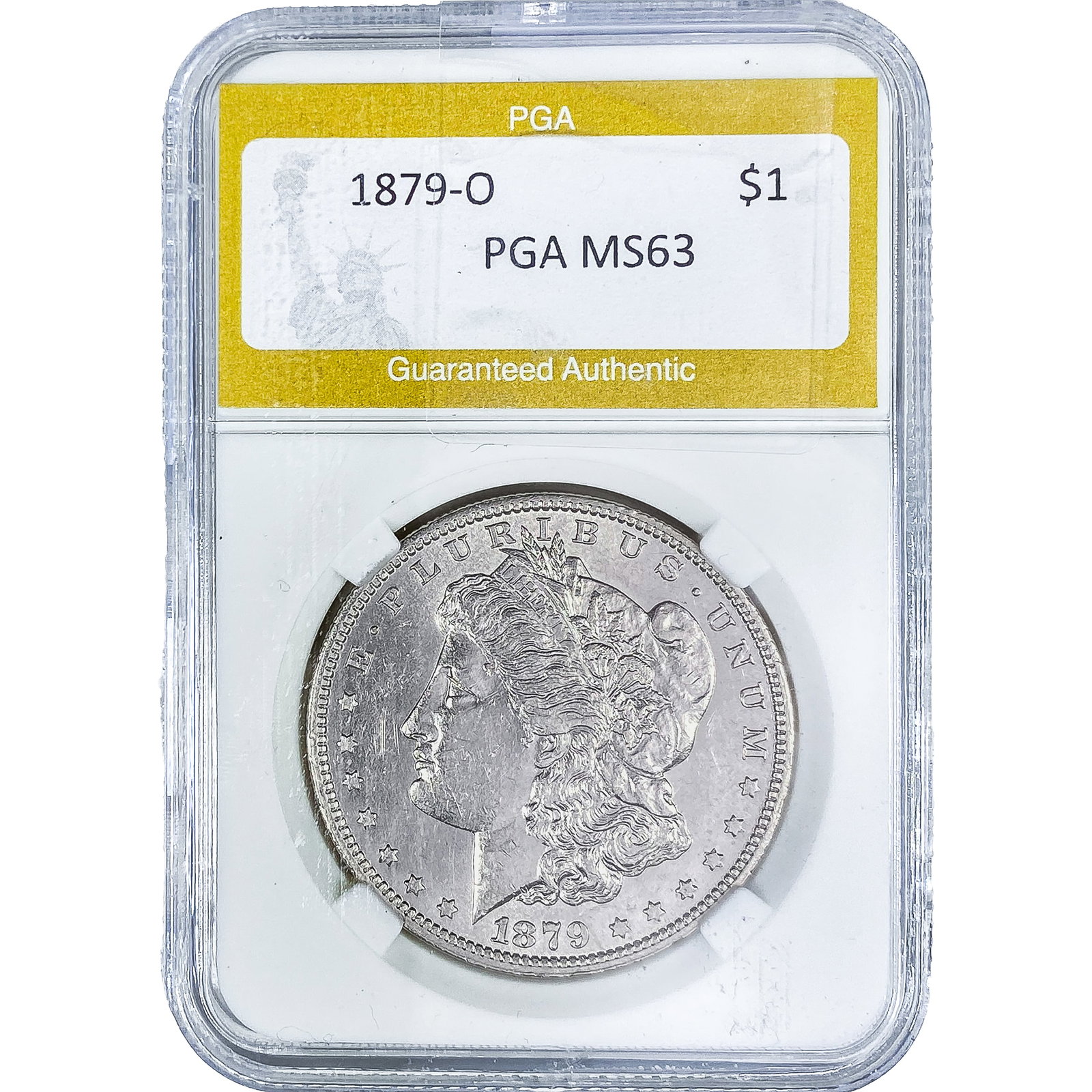 1879-O Morgan Silver Dollar PGA MS63: 1879-O Morgan Silver Dollar PGA MS63