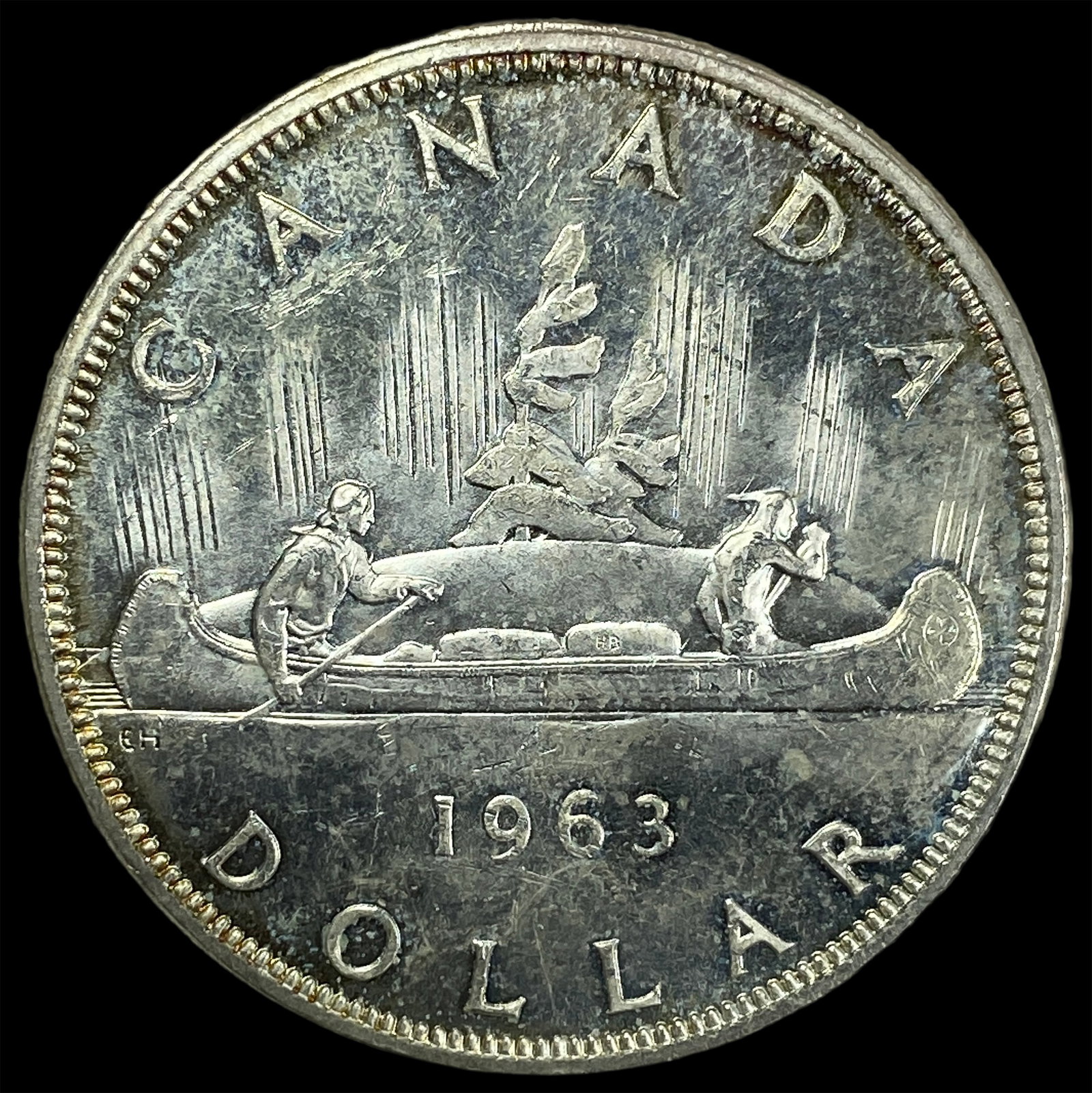 1963 Canada Silver Dollar GEM BU - 2