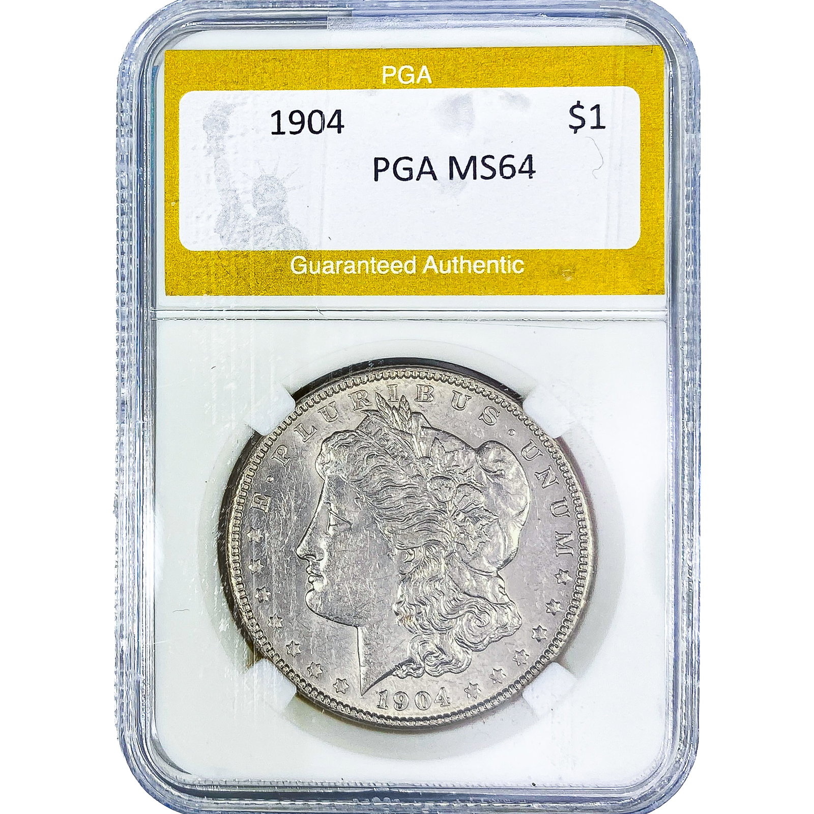 1904 Morgan Silver Dollar PGA MS64: 1904 Morgan Silver Dollar PGA MS64