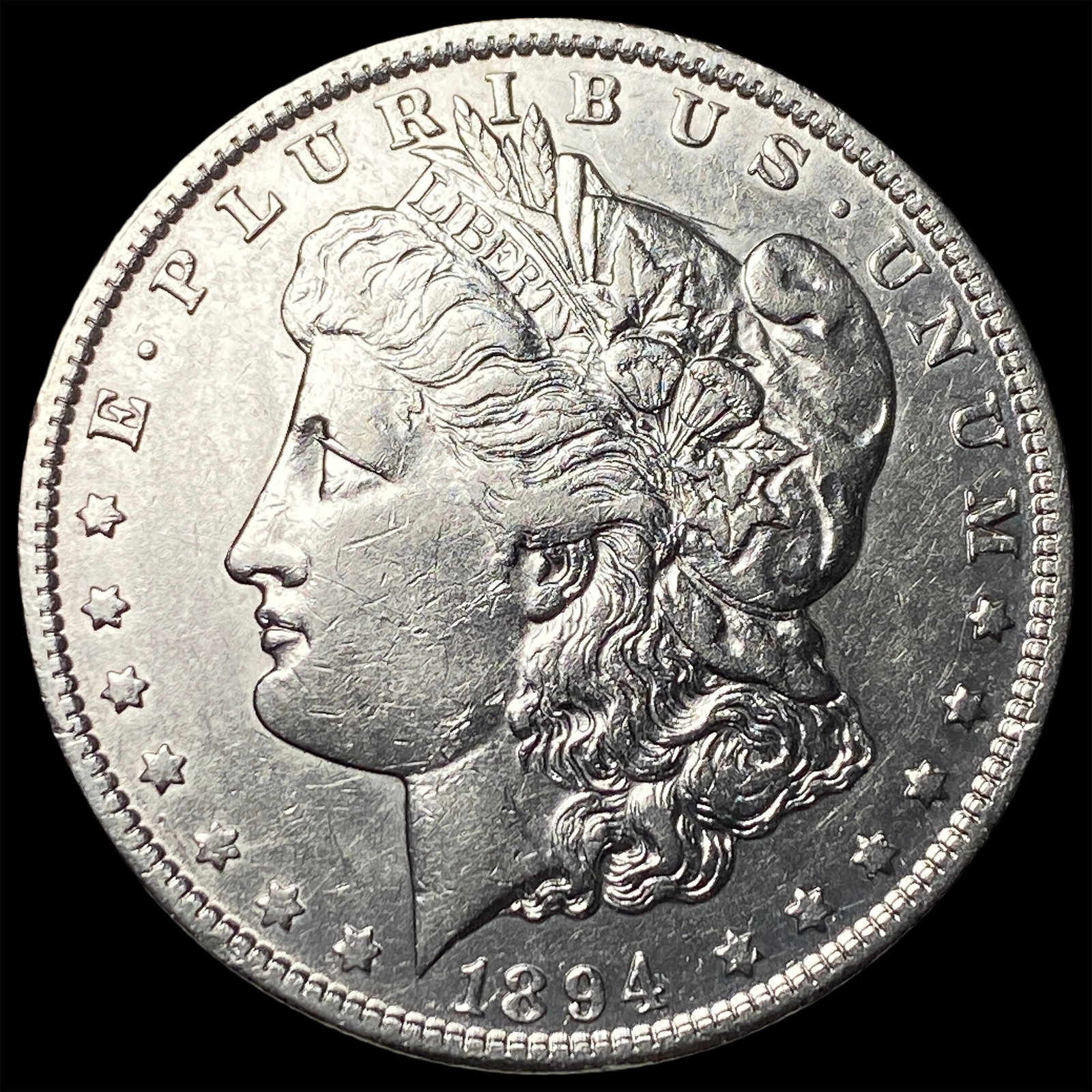 1894 Morgan Silver Dollar CHOICE AU: 1894 Morgan Silver Dollar CHOICE AU
