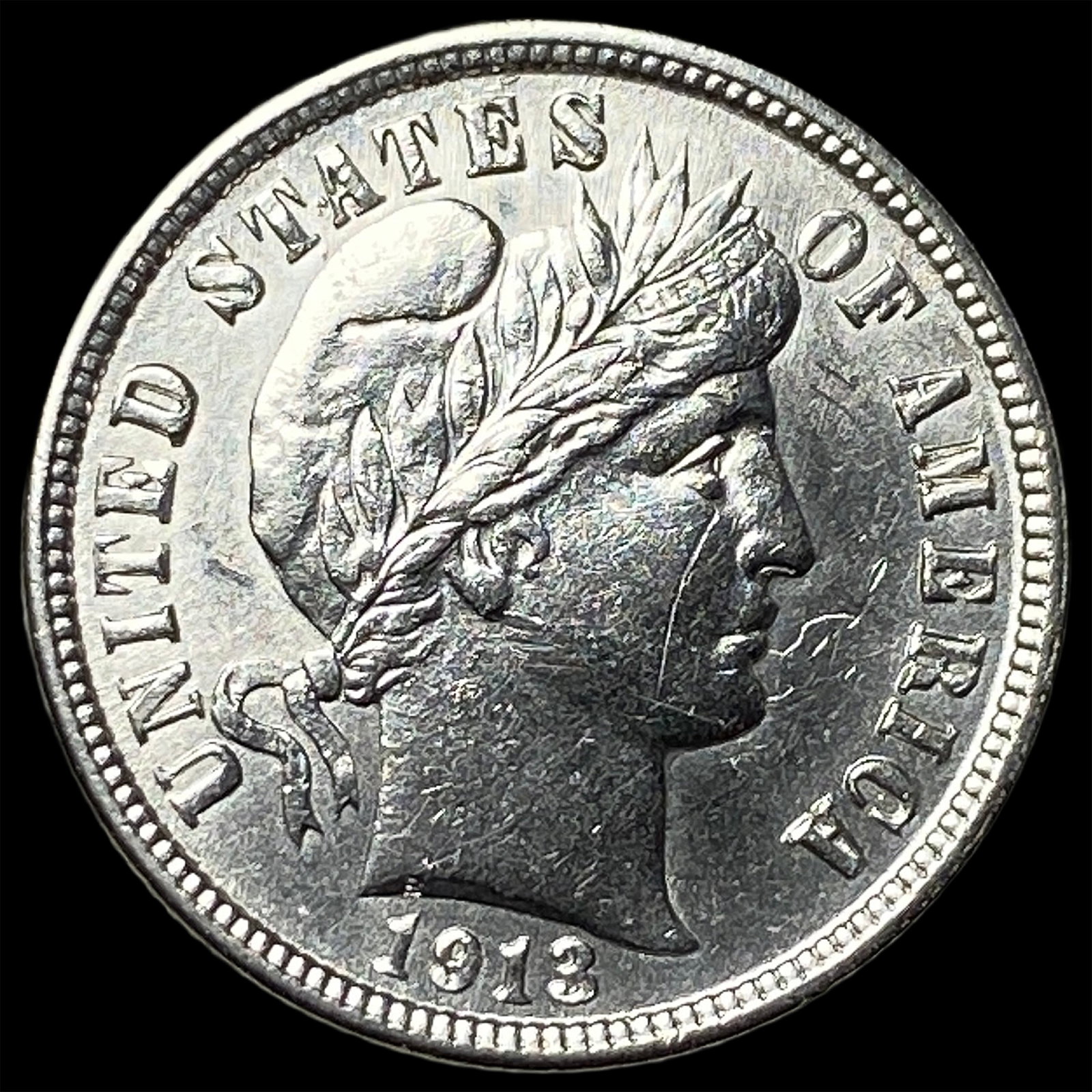 1913 Barber Dime UNCIRCULATED: 1913 Barber Dime UNCIRCULATED