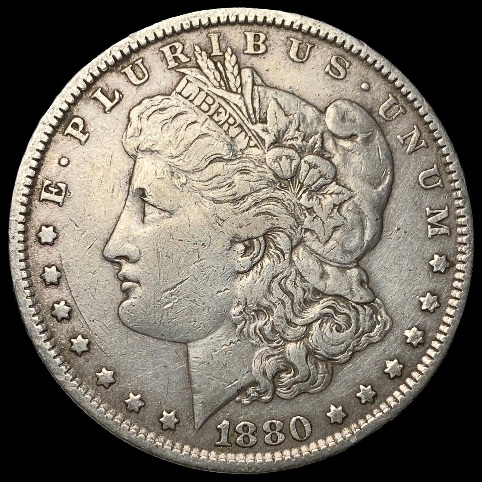 1880 Morgan Silver Dollar CLOSELY UNCIRCULATED: 1880 Morgan Silver Dollar CLOSELY UNCIRCULATED
