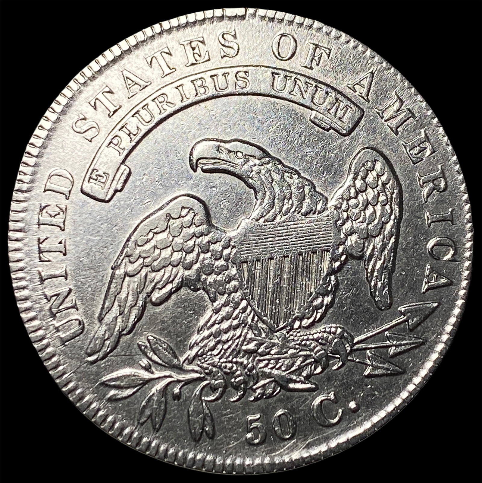1836 Silver Capped Bust Half Dollar UNCIRCULATED - 2