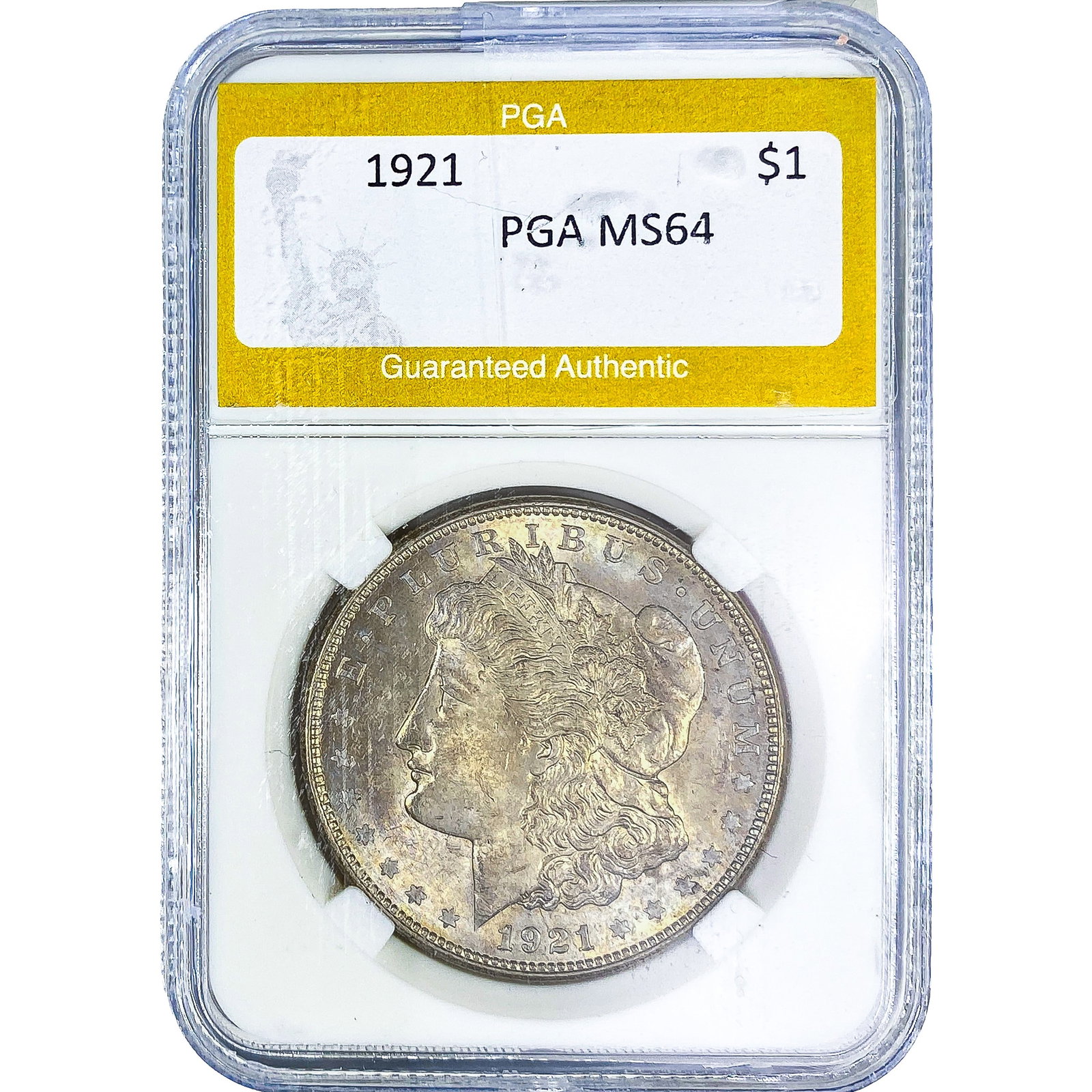 1921 Morgan Silver Dollar PGA MS64: 1921 Morgan Silver Dollar PGA MS64