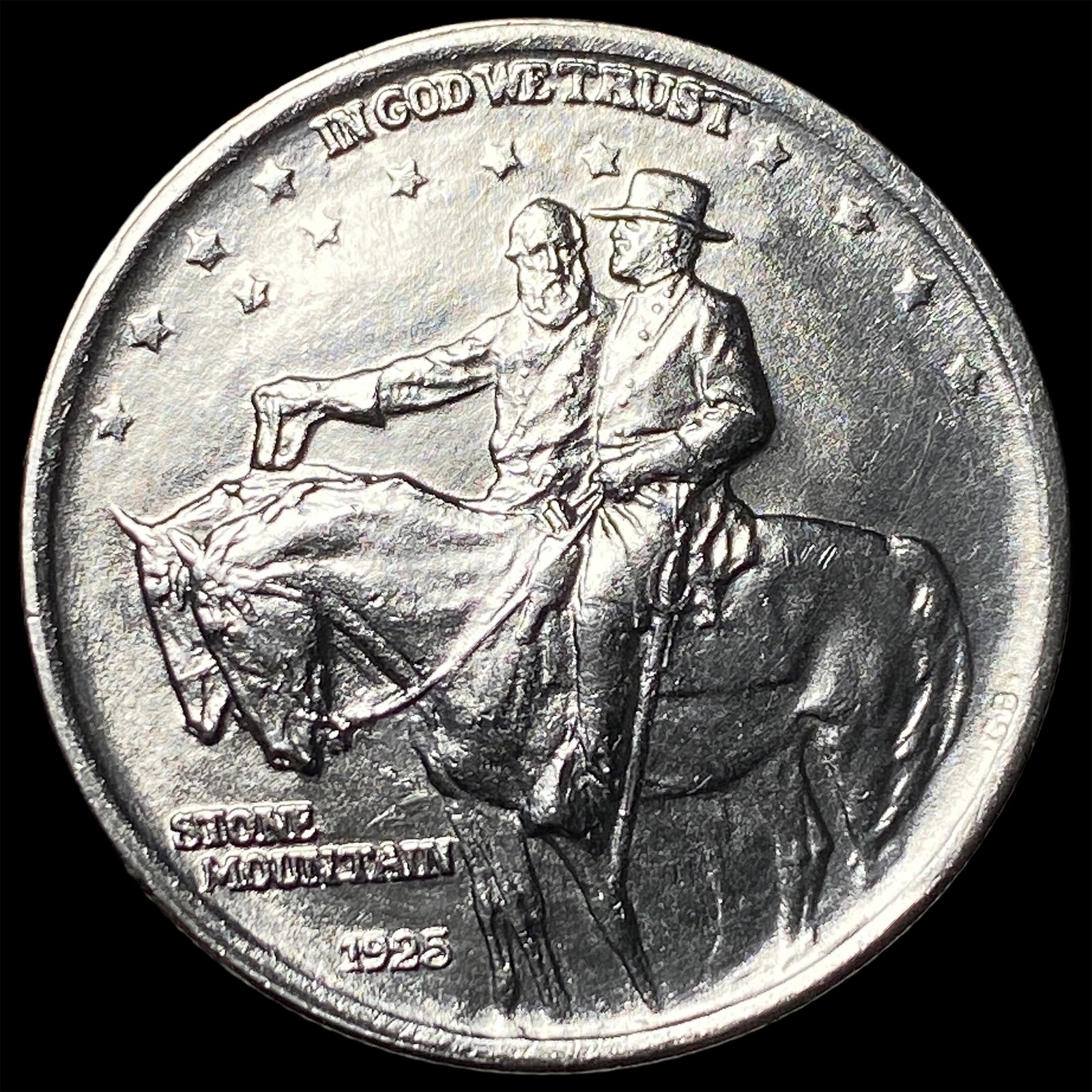 1925 Stone Mountain Silver Half Dollar GEM BU: 1925 Stone Mountain Silver Half Dollar GEM BU