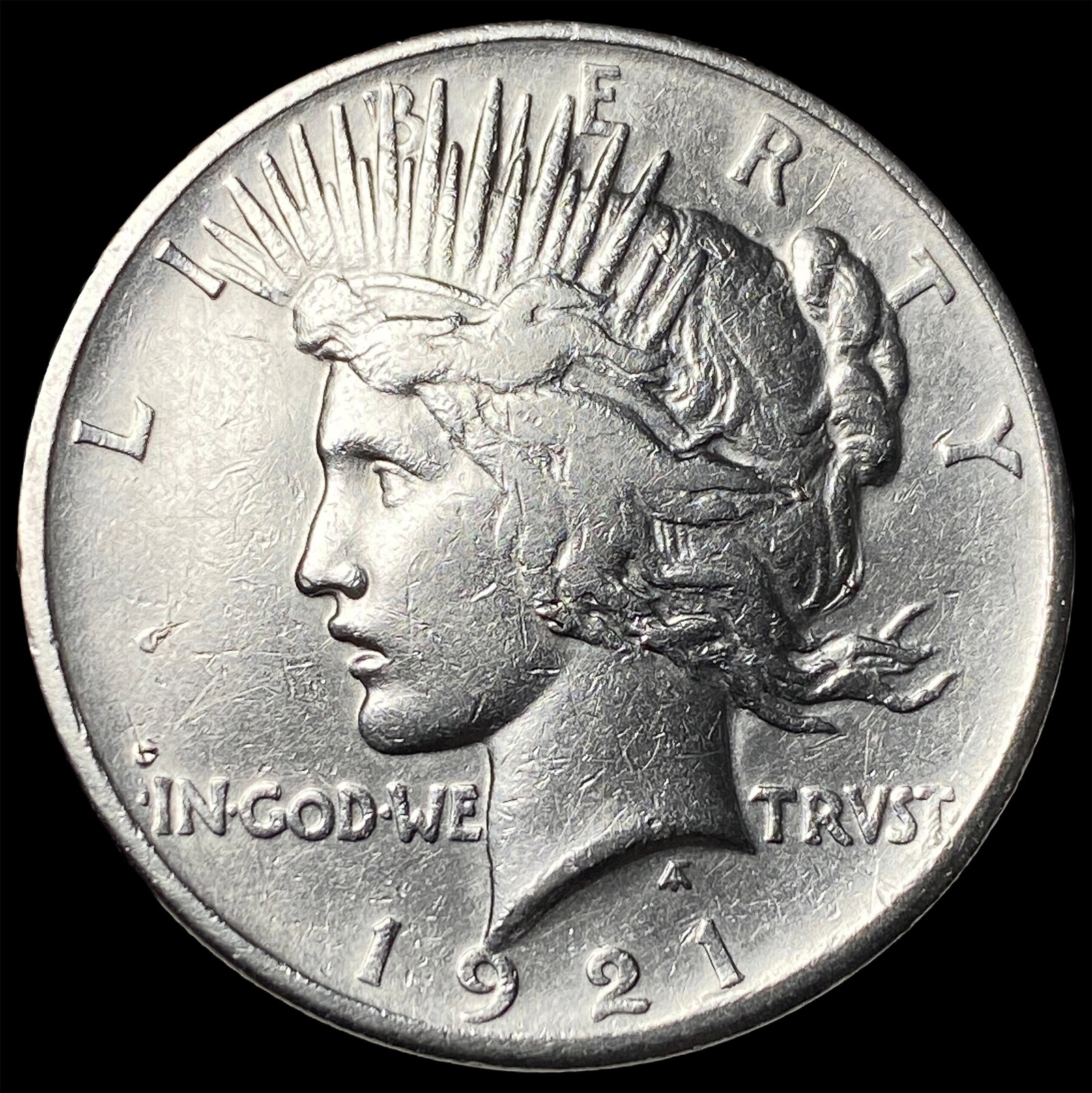 1921 Silver Peace Dollar CHOICE AU: 1921 Silver Peace Dollar CHOICE AU