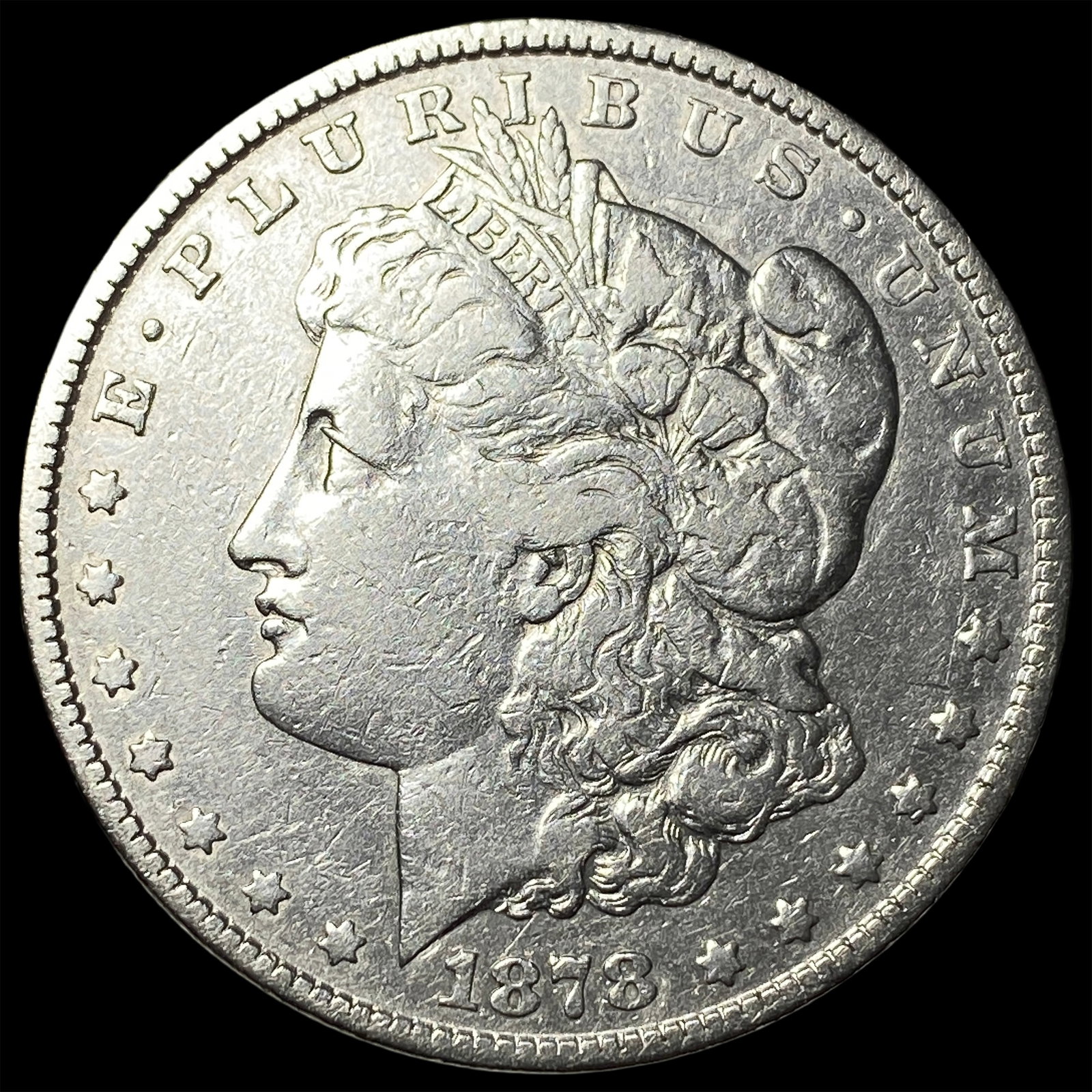 1878-S Silver Morgan Dollar NEARLY UNCIRCULATED: 1878-S Silver Morgan Dollar NEARLY UNCIRCULATED