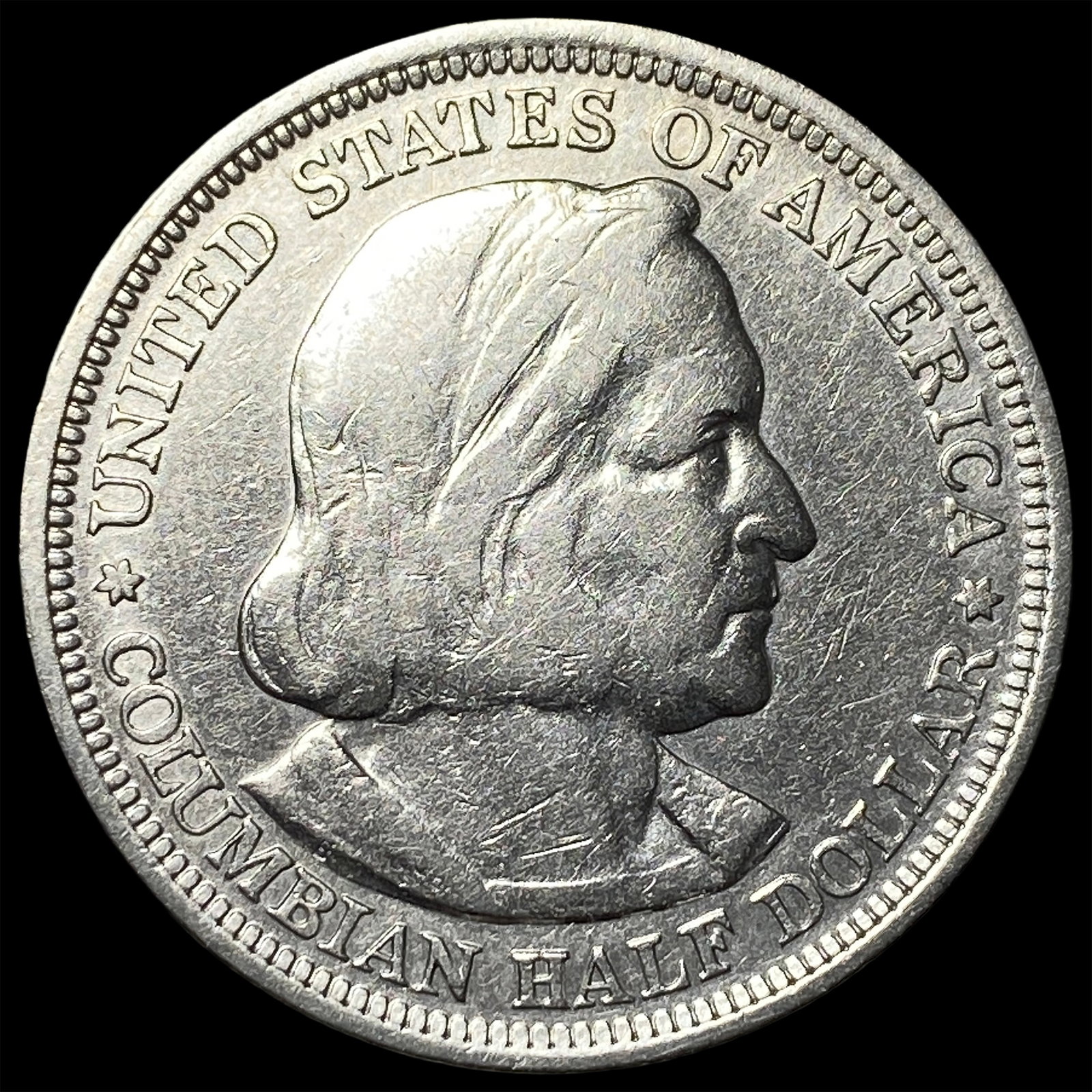 1893 Silver Columbian Half Dollar CHOICE AU: 1893 Silver Columbian Half Dollar CHOICE AU