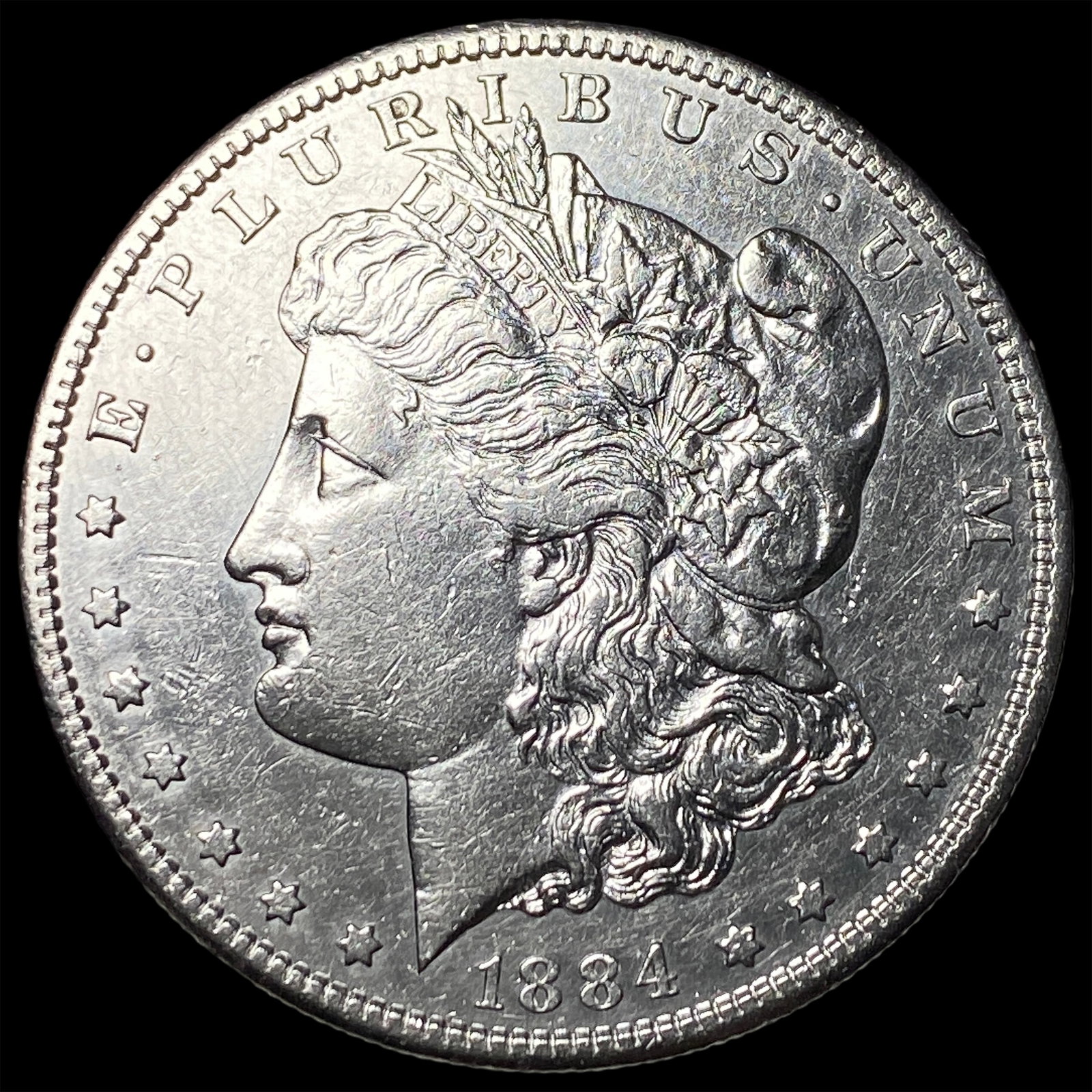 1884-S Silver Morgan Dollar CHOICE AU: 1884-S Silver Morgan Dollar CHOICE AU