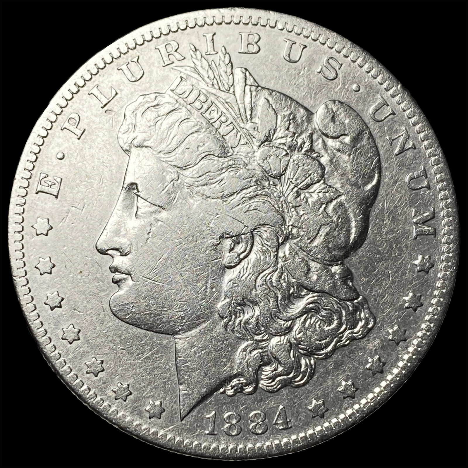 1884-S Silver Morgan Dollar CLOSELY UNCIRCULATED: 1884-S Silver Morgan Dollar CLOSELY UNCIRCULATED