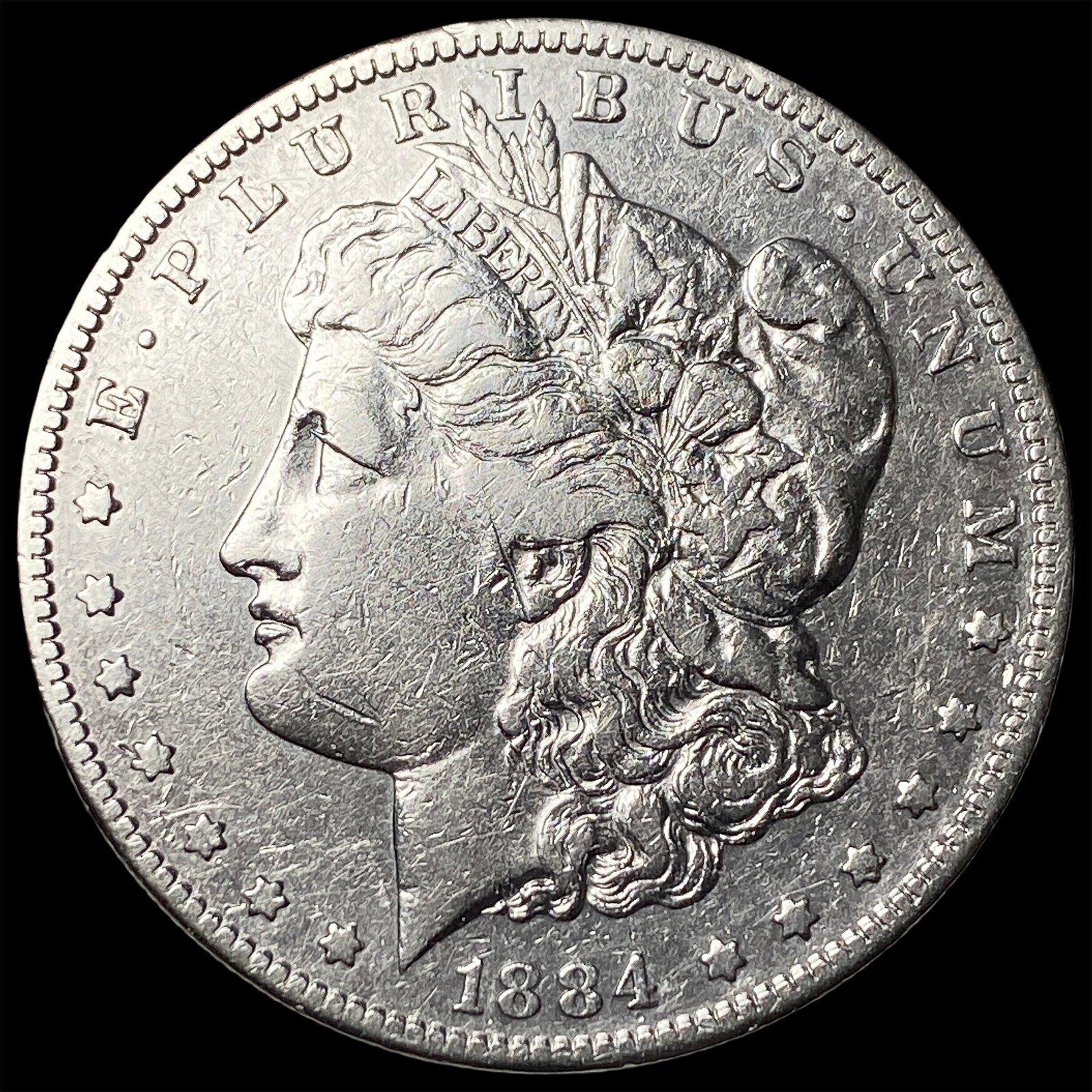 1884-S Silver Morgan Dollar CLOSELY UNCIRCULATED: 1884-S Silver Morgan Dollar CLOSELY UNCIRCULATED