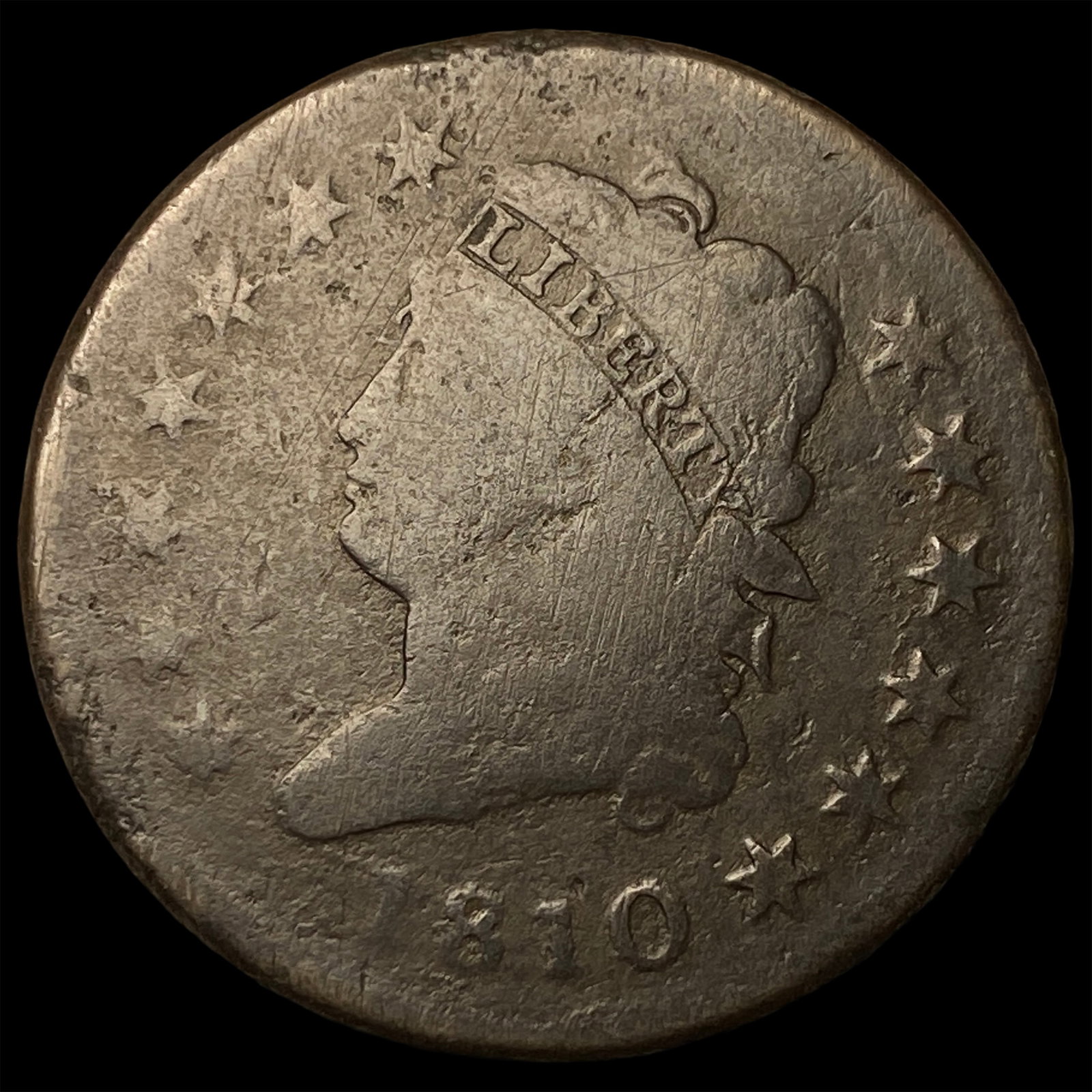 1810 Classic Head Large Cent NICELY CIRCULATED (1 of 2)