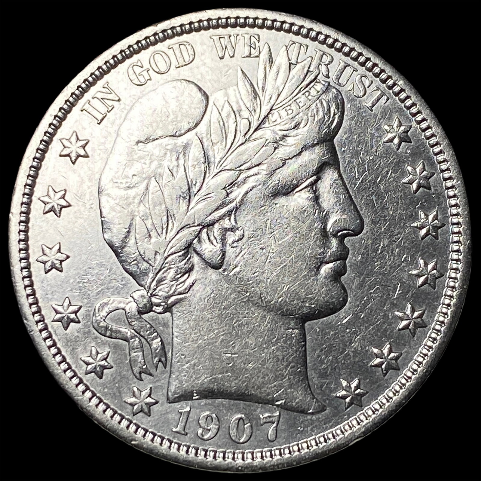 1907-D Silver Half Dollar (Barber) UNCIRCULATED: 1907-D Silver Half Dollar (Barber) UNCIRCULATED