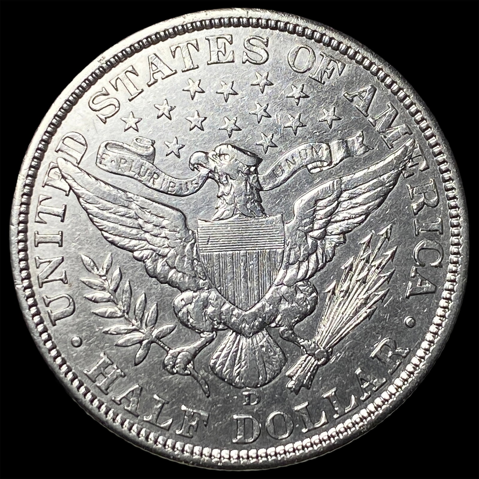 1907-D Silver Half Dollar (Barber) UNCIRCULATED - 2