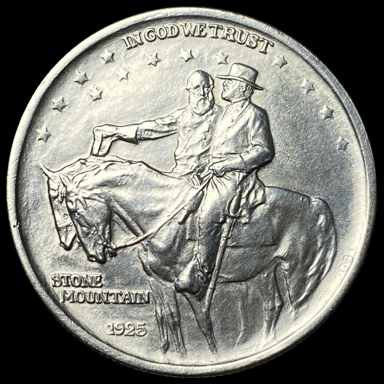 1925 Stone Mountain Silver Half Dollar GEM BU: 1925 Stone Mountain Silver Half Dollar GEM BU