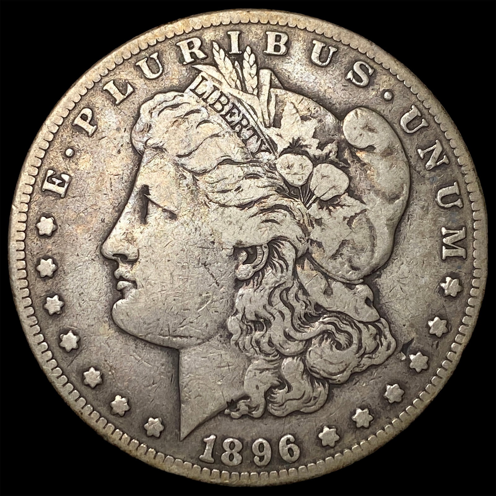 1896-S Silver Morgan Dollar NEARLY UNCIRCULATED: 1896-S Silver Morgan Dollar NEARLY UNCIRCULATED