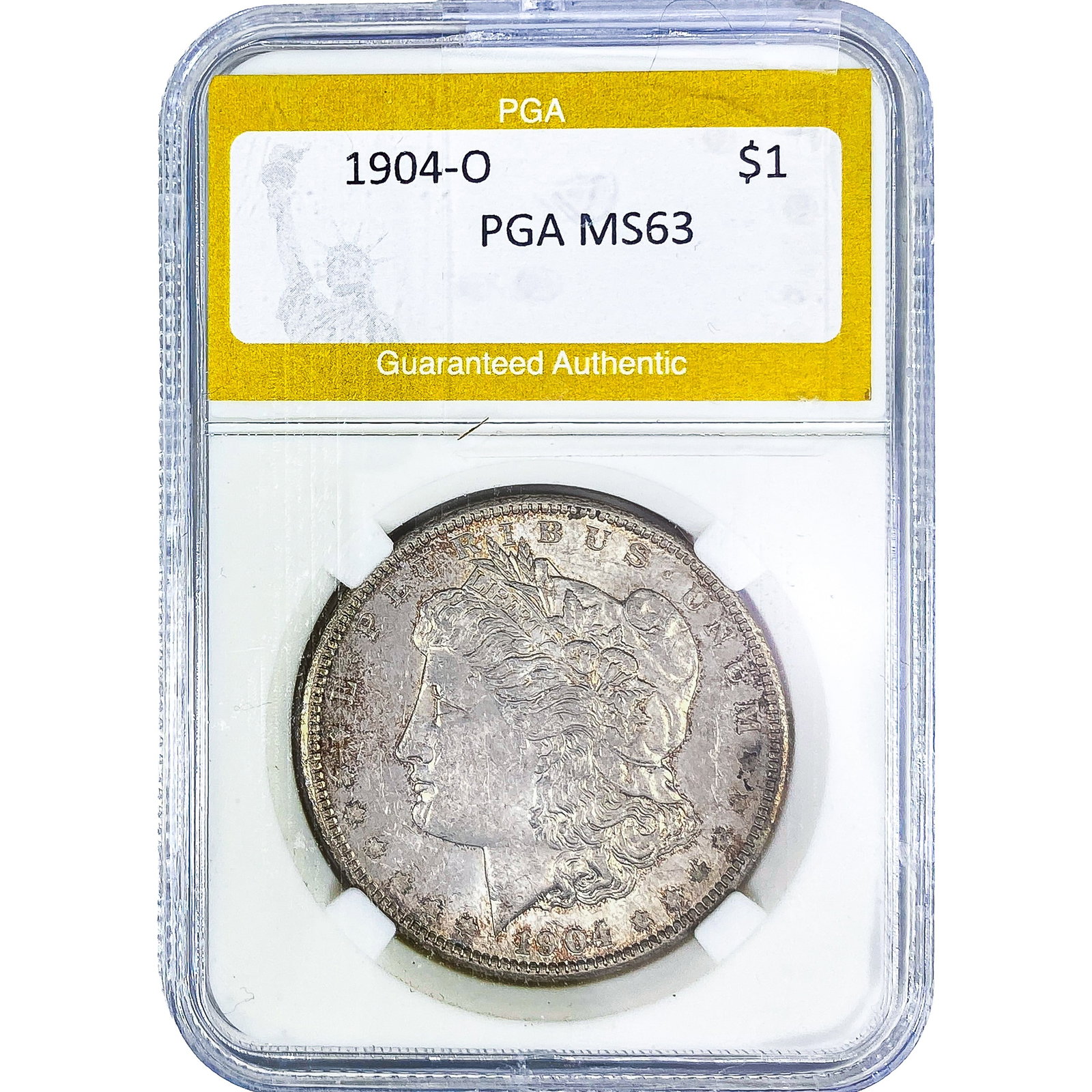 1904-O Morgan Silver Dollar PGA MS63: 1904-O Morgan Silver Dollar PGA MS63