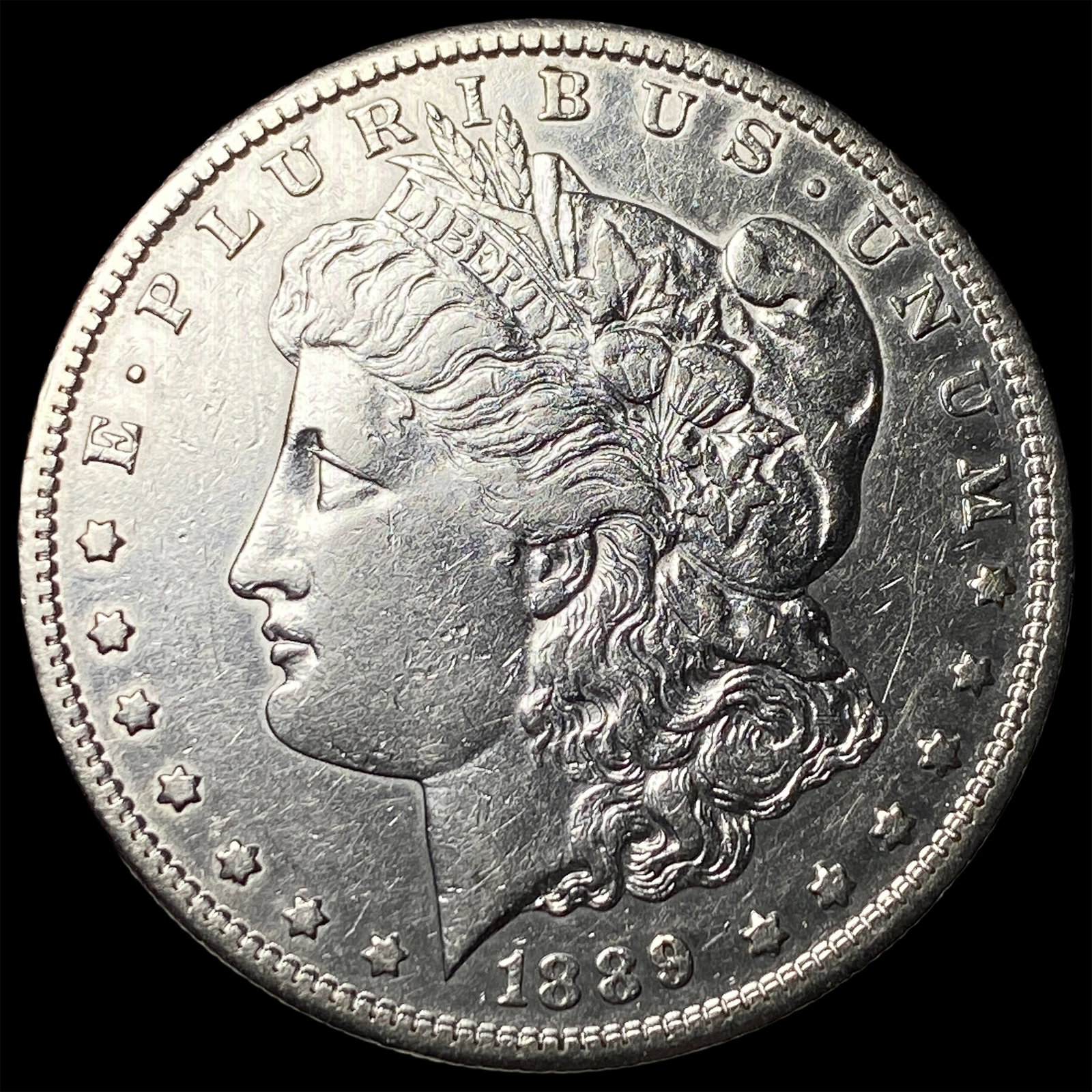 1889-S Silver Morgan Dollar CHOICE AU: 1889-S Silver Morgan Dollar CHOICE AU