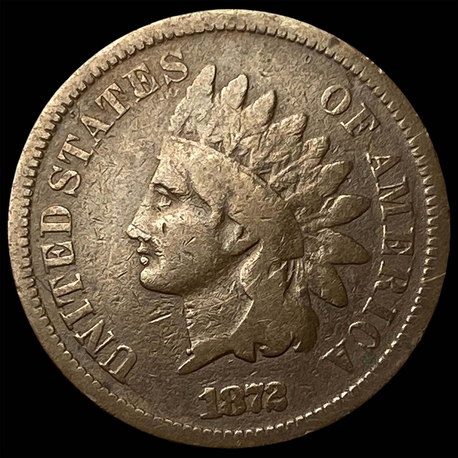 1873 Indian Head Cent LIGHTLY CIRCULATED: 1873 Indian Head Cent LIGHTLY CIRCULATED