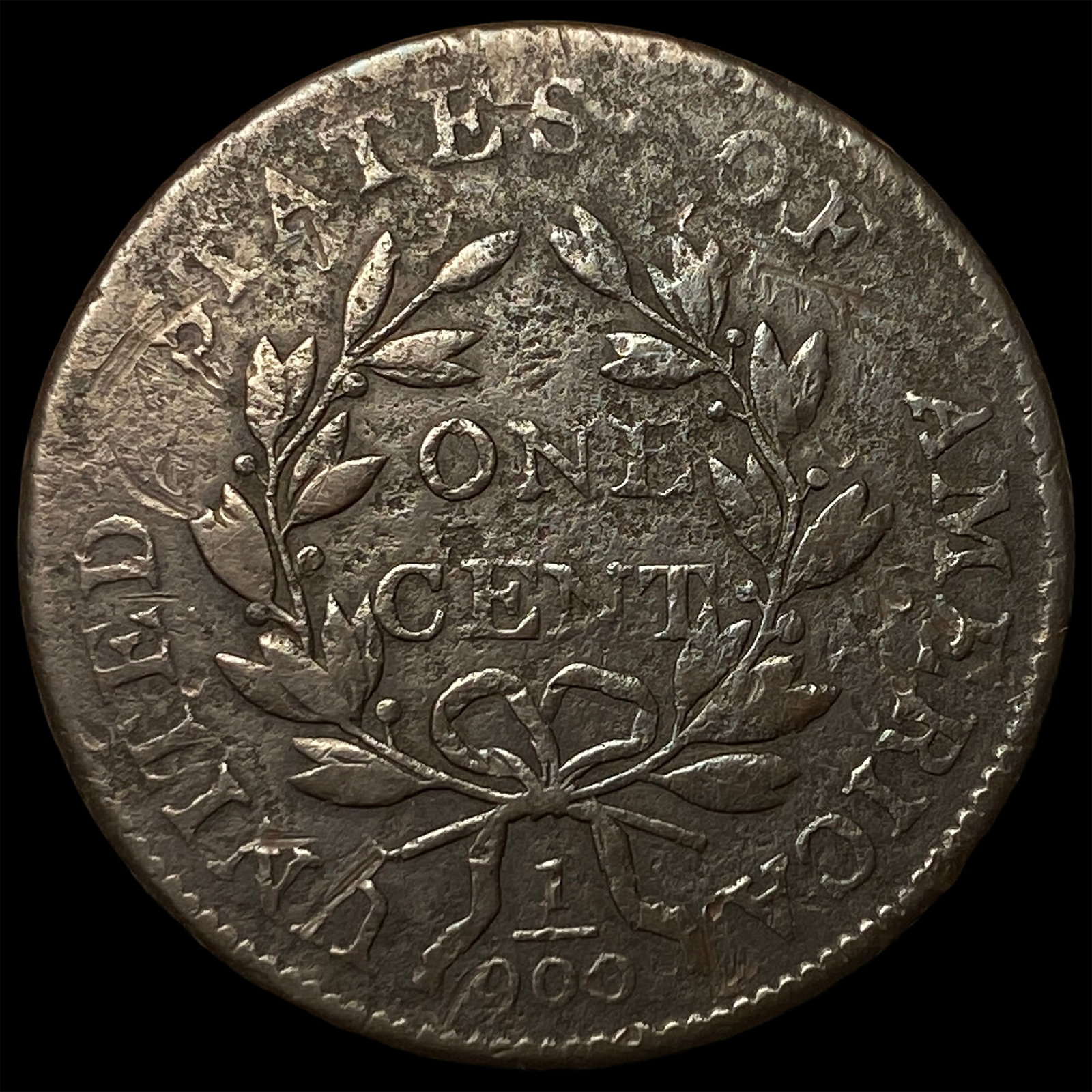 1801 Draped Bust Large Cent NEARLY UNCIRCULATED - 2