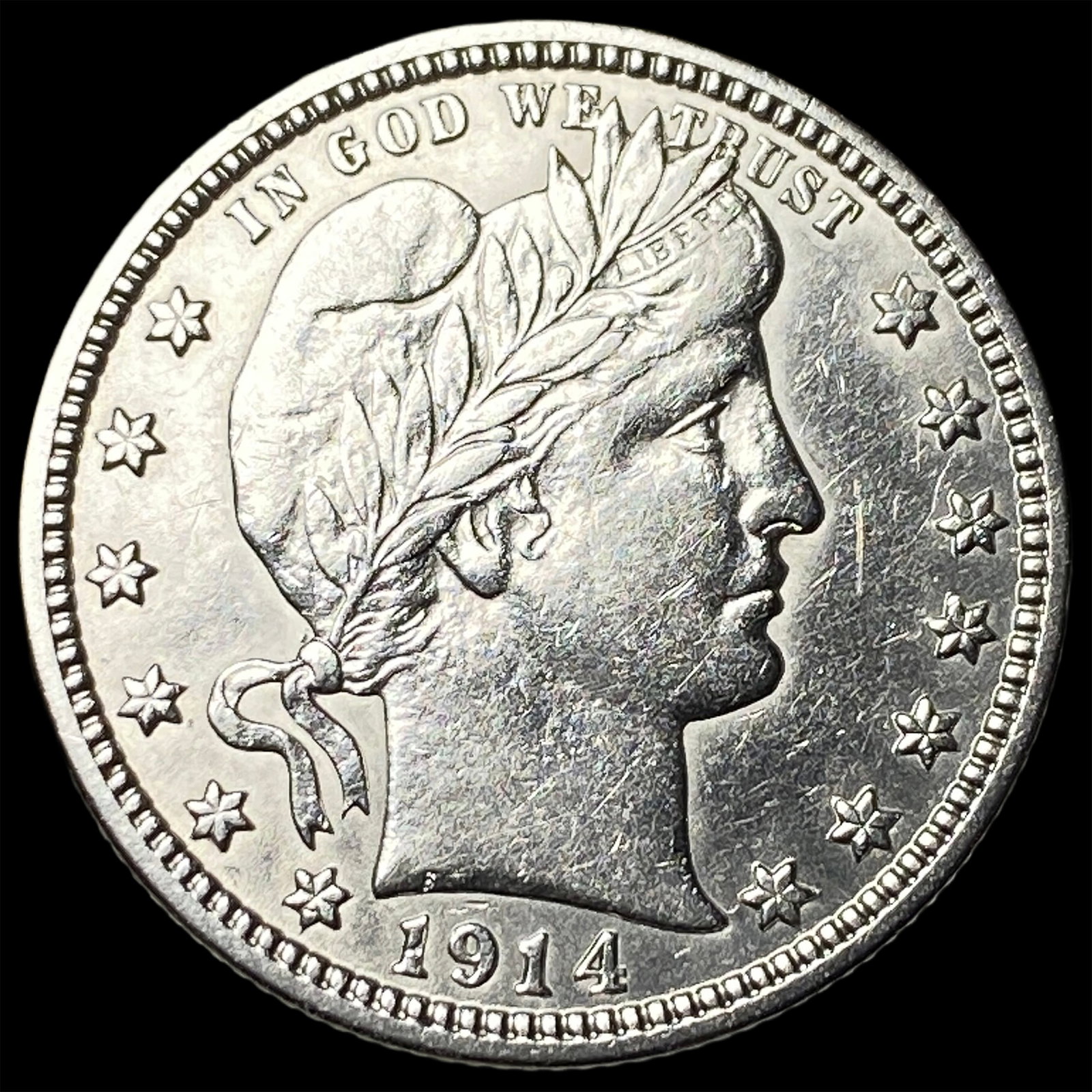 1914-D Silver Barber Quarter UNCIRCULATED: 1914-D Silver Barber Quarter UNCIRCULATED