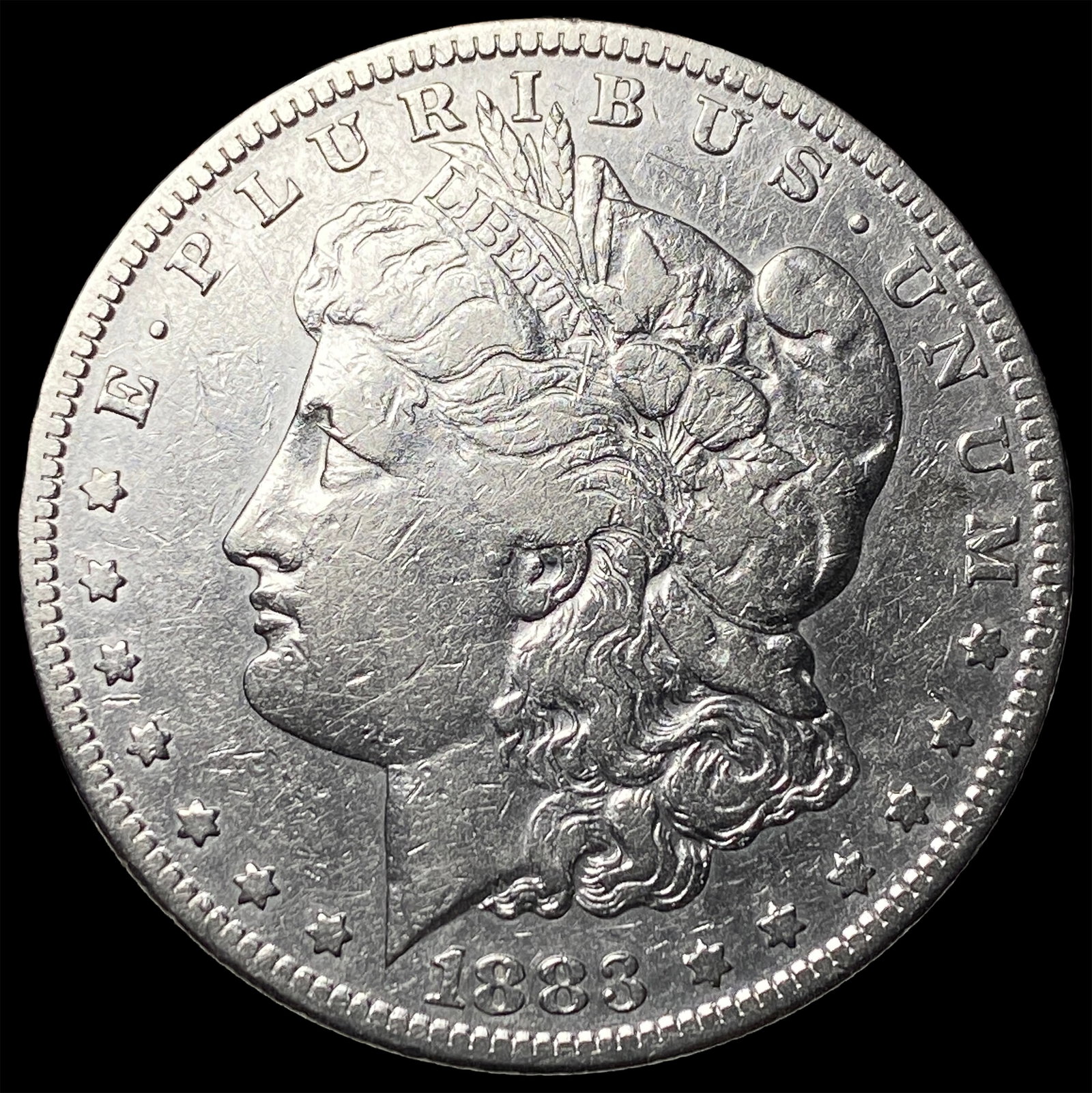 1883-S Silver Morgan Dollar NEARLY UNCIRCULATED: 1883-S Silver Morgan Dollar NEARLY UNCIRCULATED