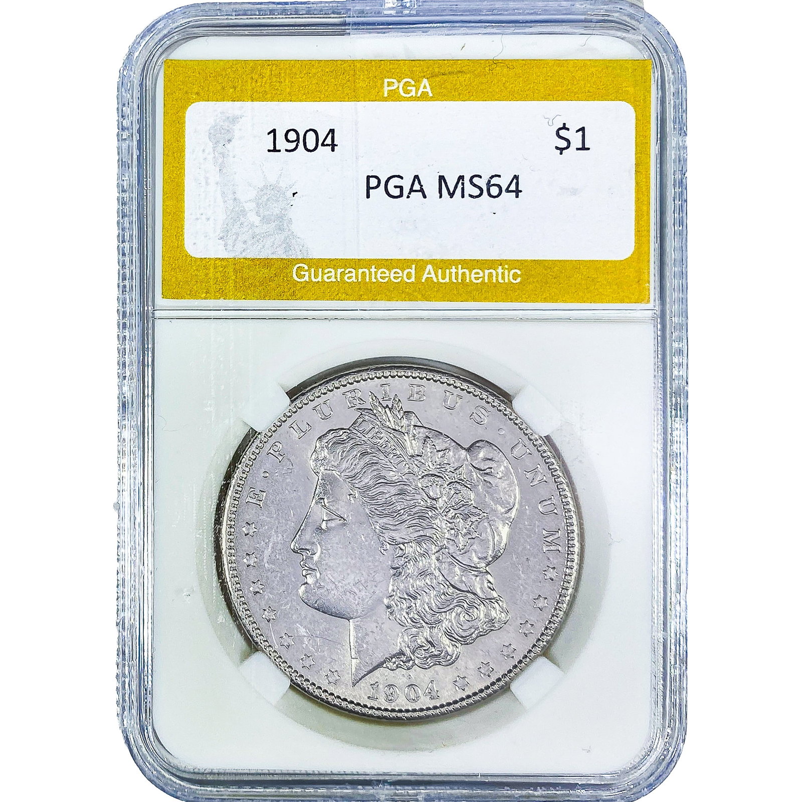 1904 Morgan Silver Dollar PGA MS64: 1904 Morgan Silver Dollar PGA MS64