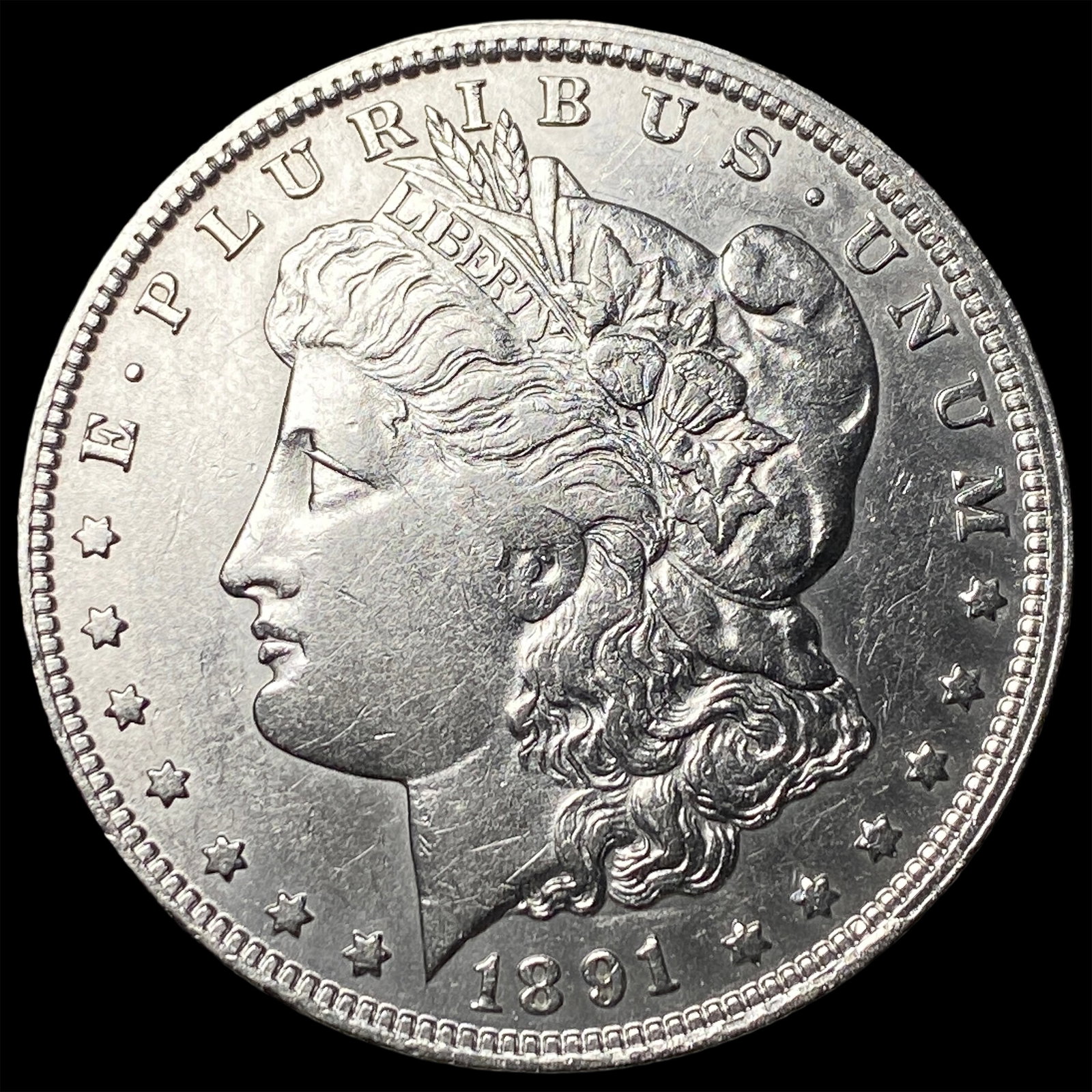 1891-CC Silver Morgan Dollar CHOICE AU: 1891-CC Silver Morgan Dollar CHOICE AU